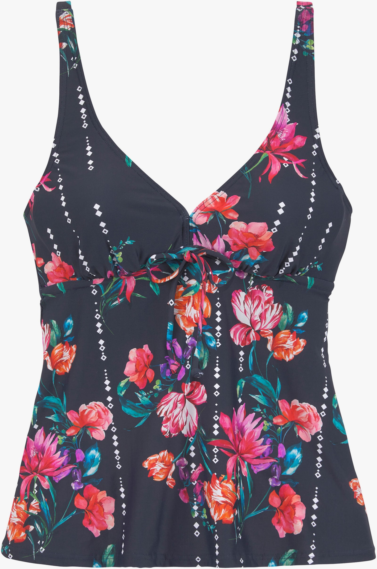 Sunseeker Bügel-Tankini-Top - marine-bedruckt