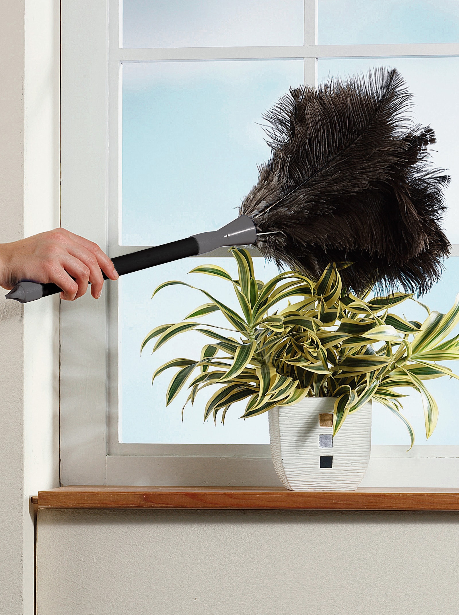 Staubwedel - schwarz