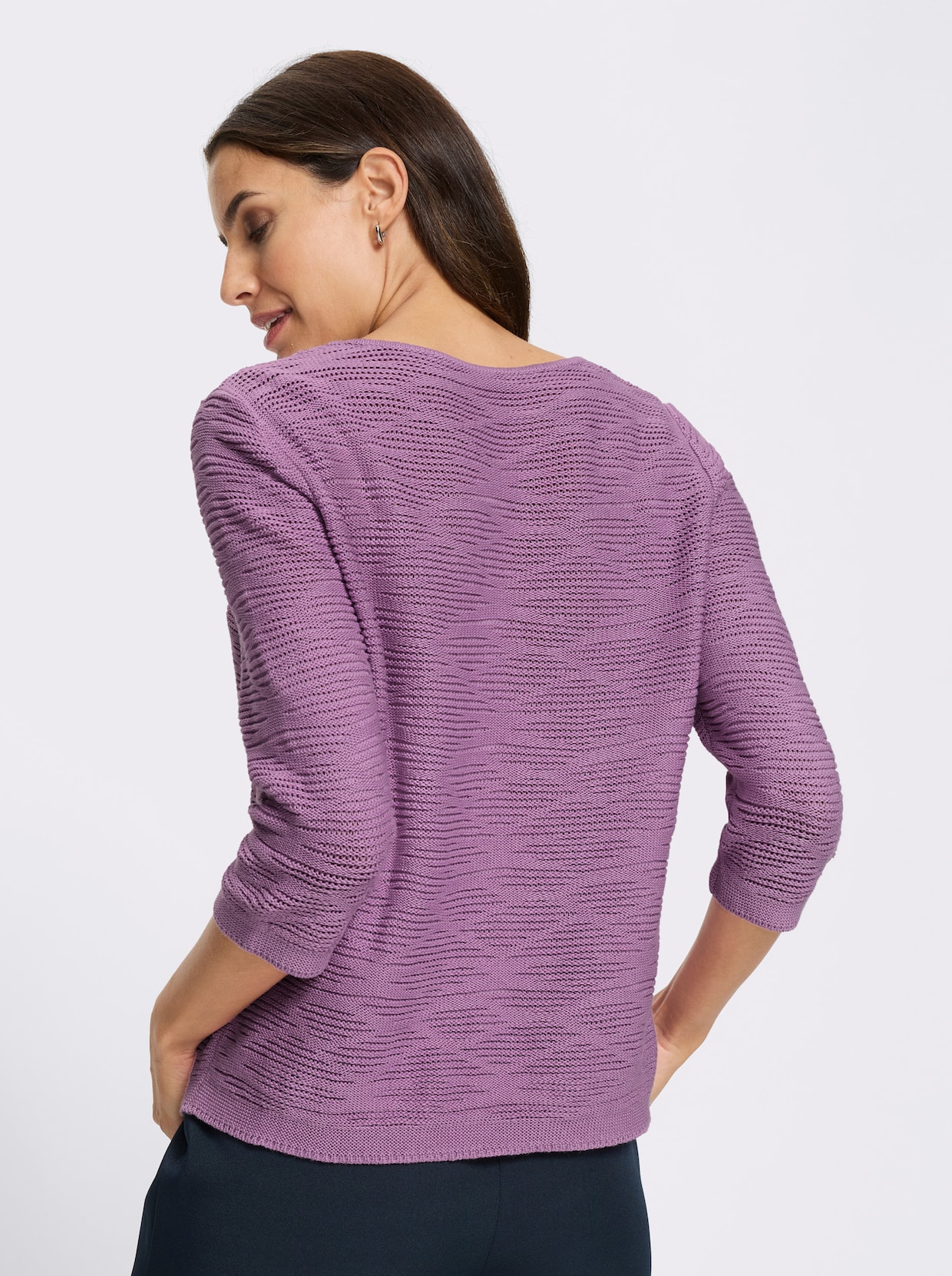 Baumwollpullover - orchidee