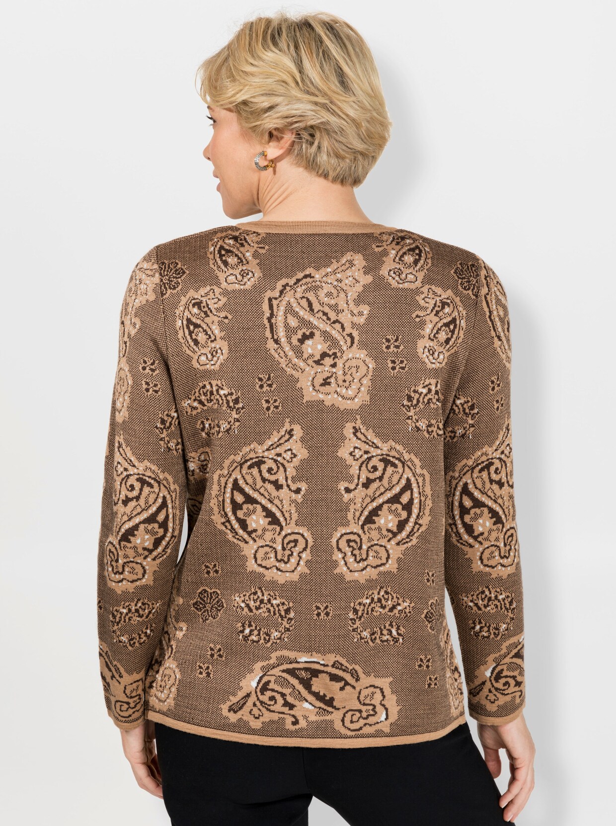 Cardigan - camel-gemustert