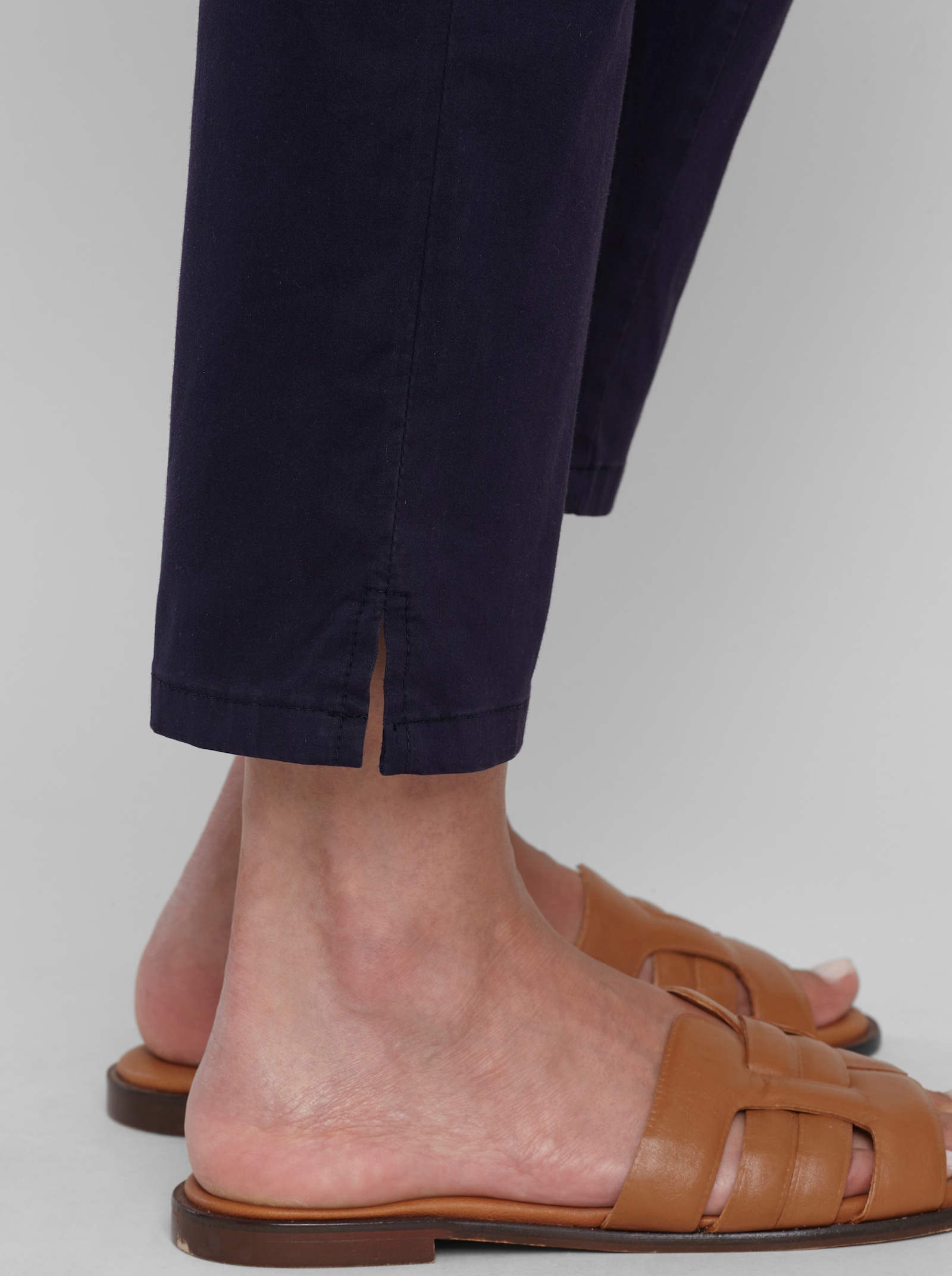 heine 7/8-Hose mit schmalem Bein - marine