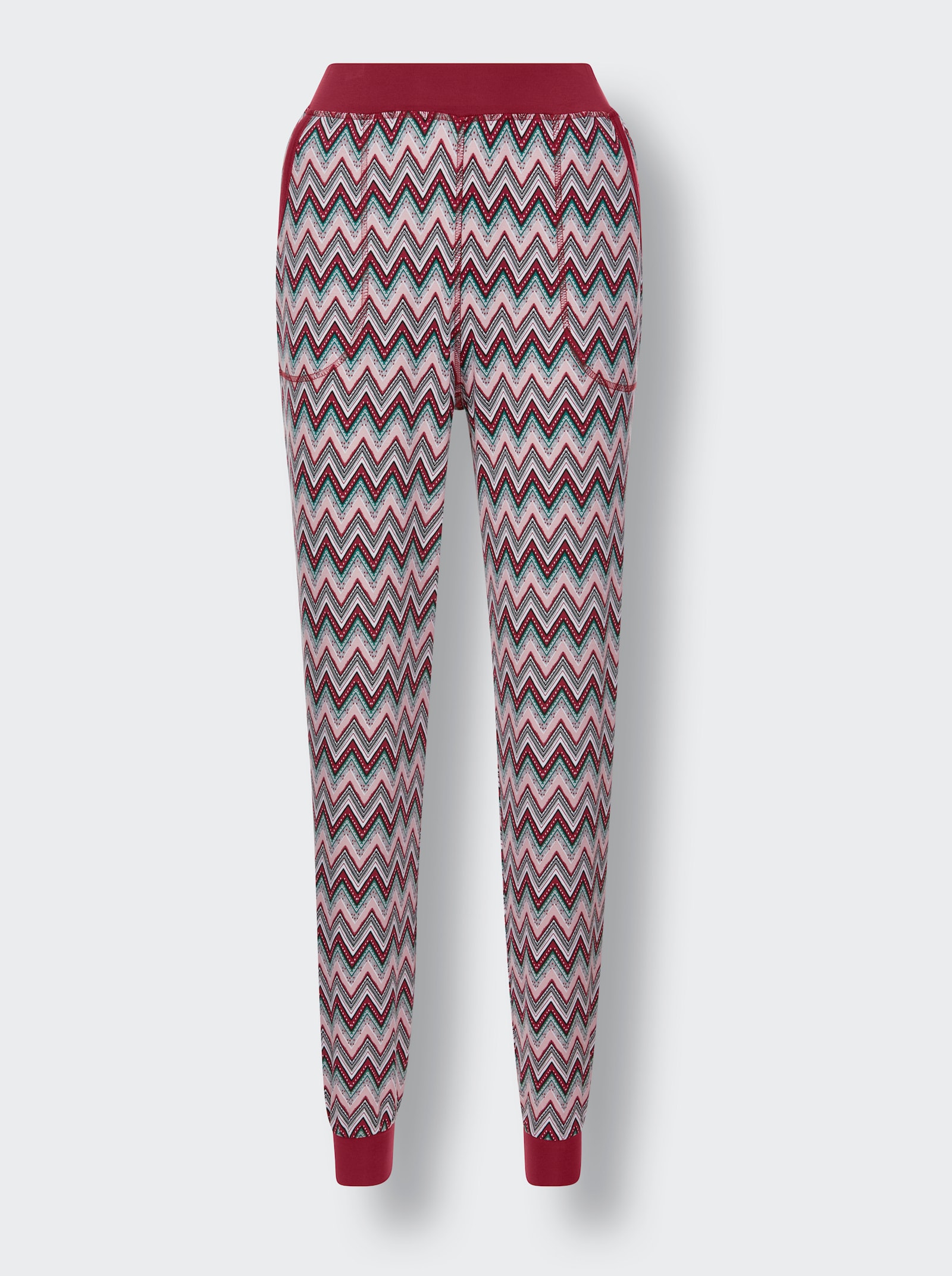 wäschepur Pyjama en viscose - cerise à motifs