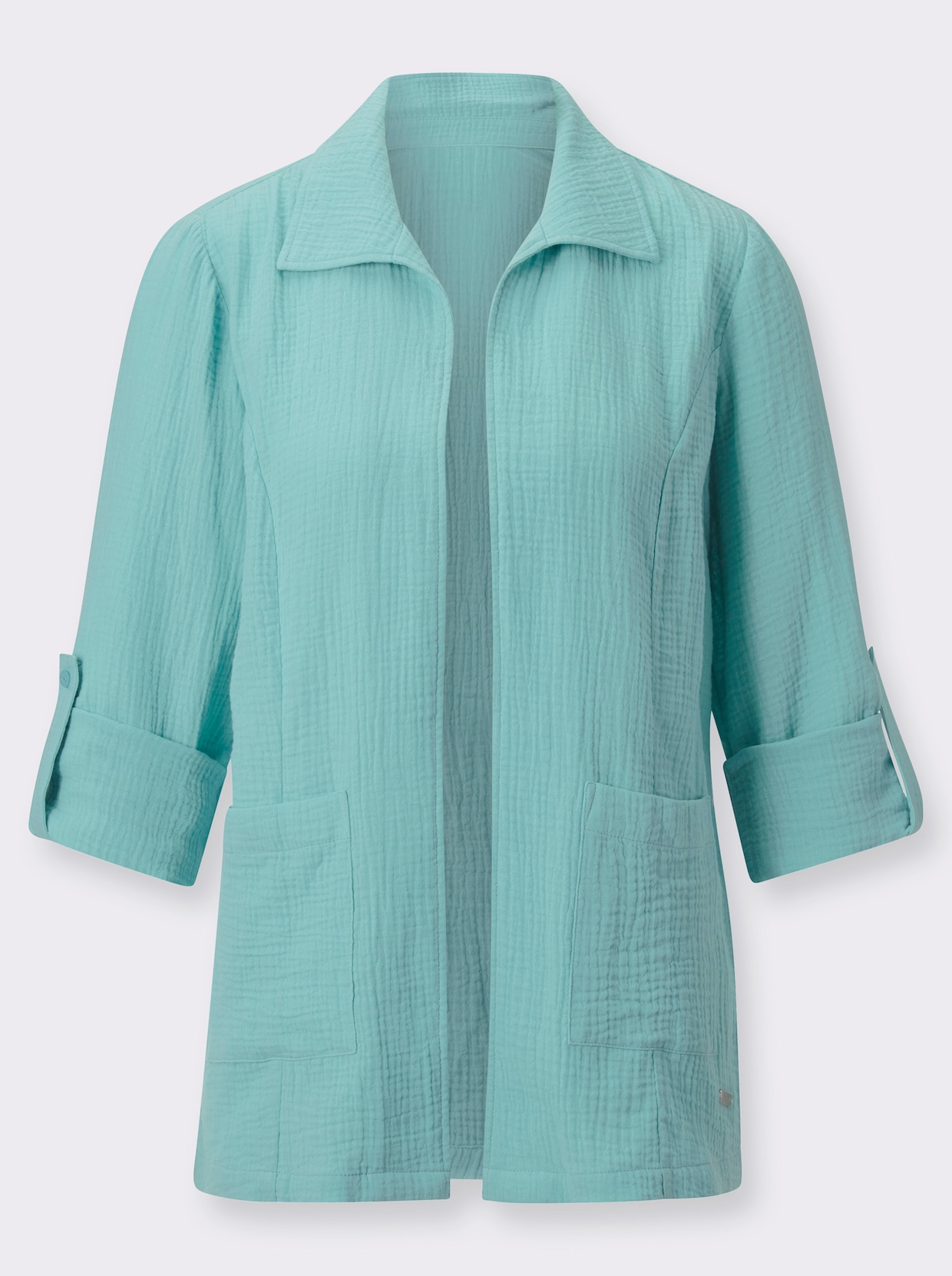 Lange blouse - aquamarine
