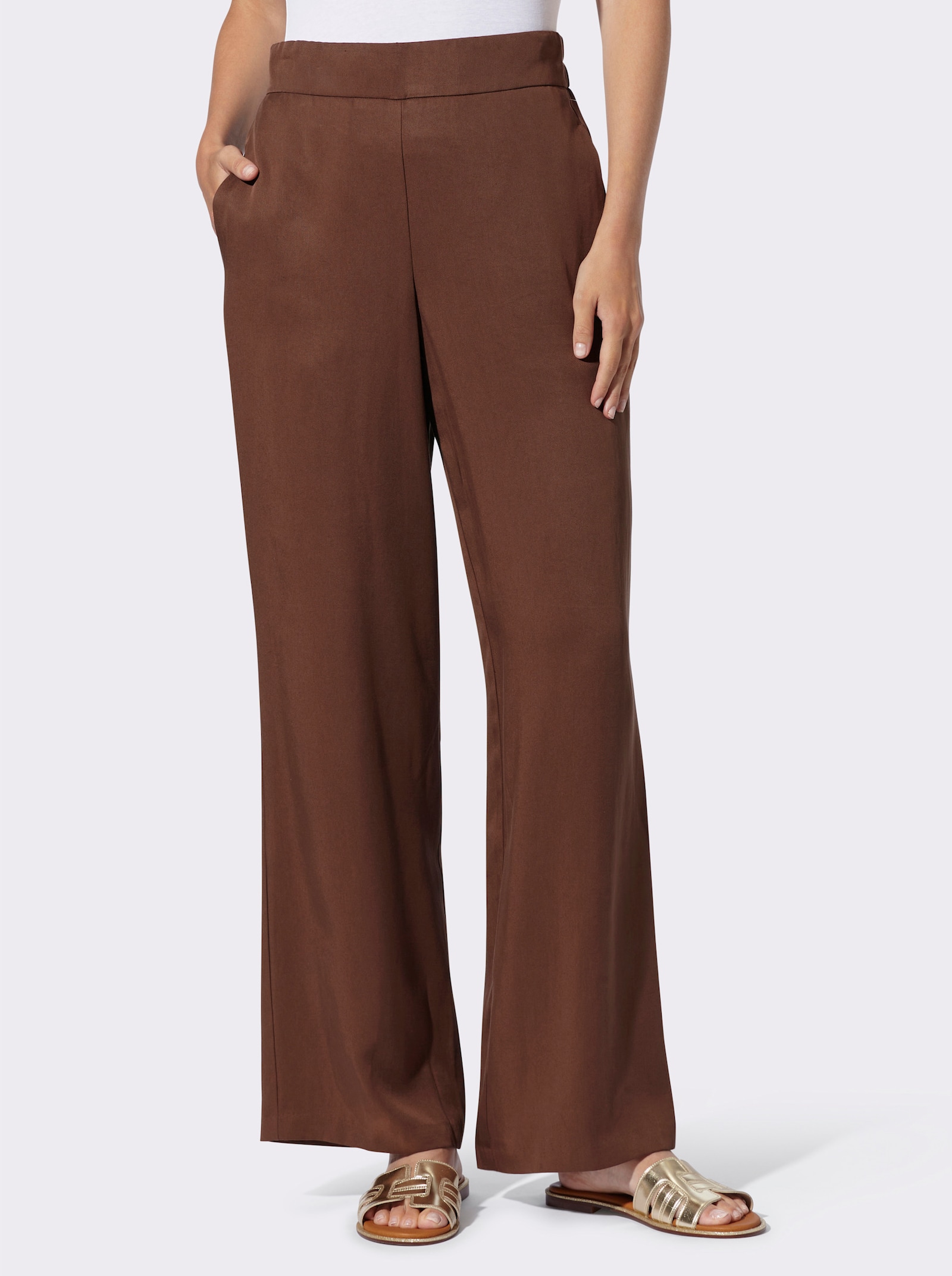 heine Schlupfhose mit weitem Bein - schoko