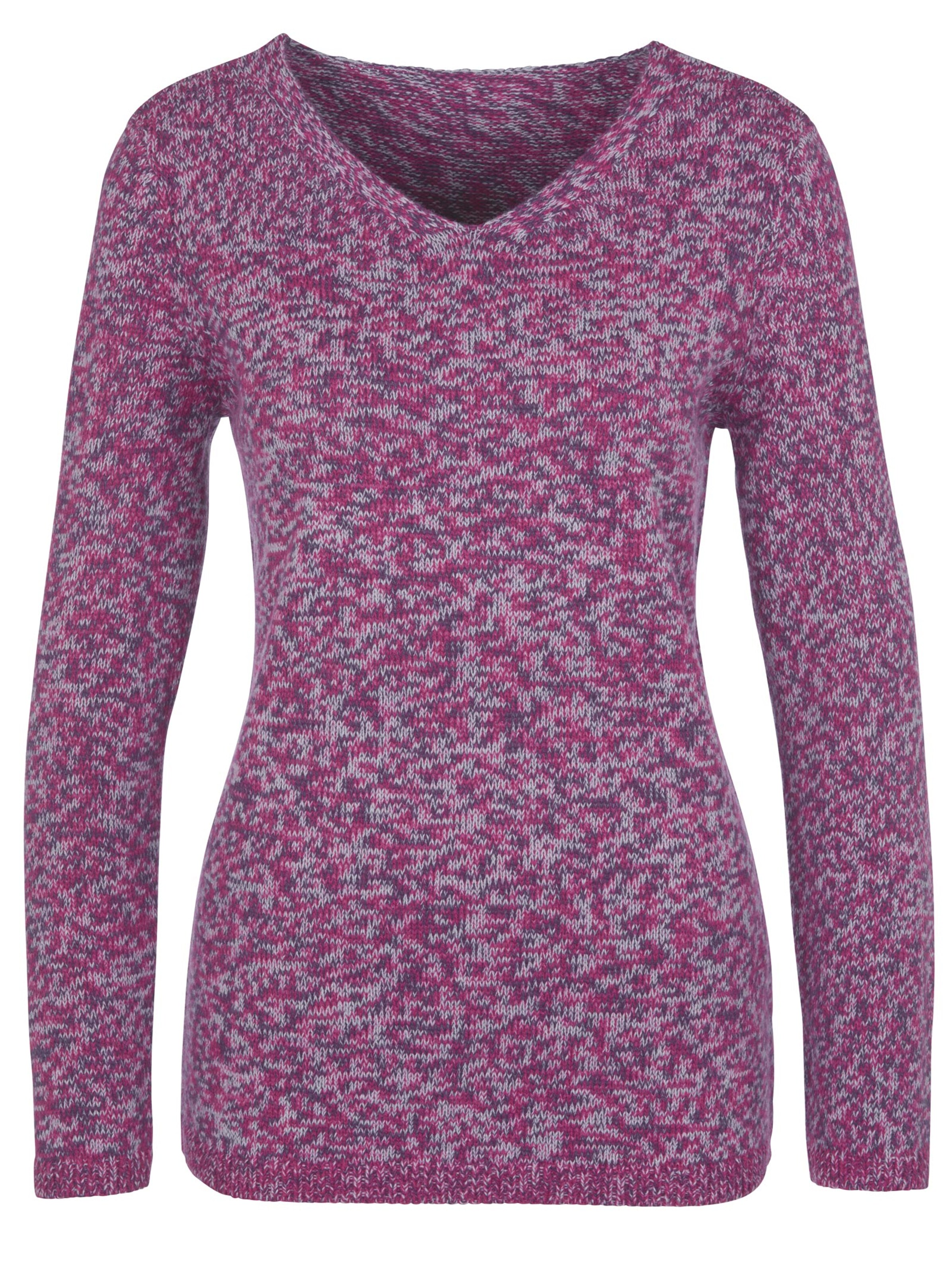 Pullover - beere-meliert