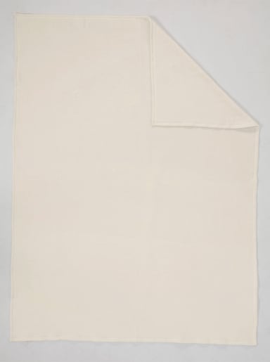 Biederlack Couverture - couleur ivoire