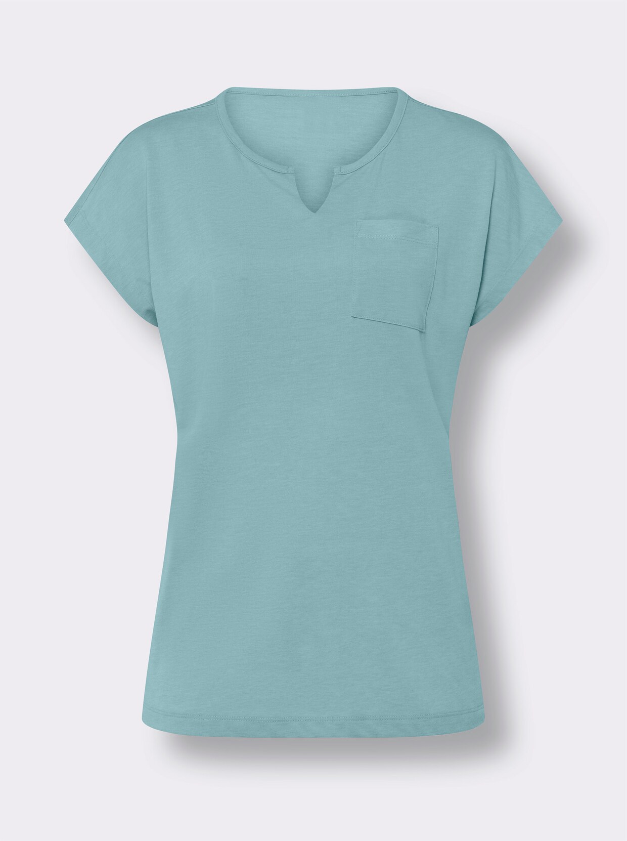 Kurzarmshirt - mint-meliert