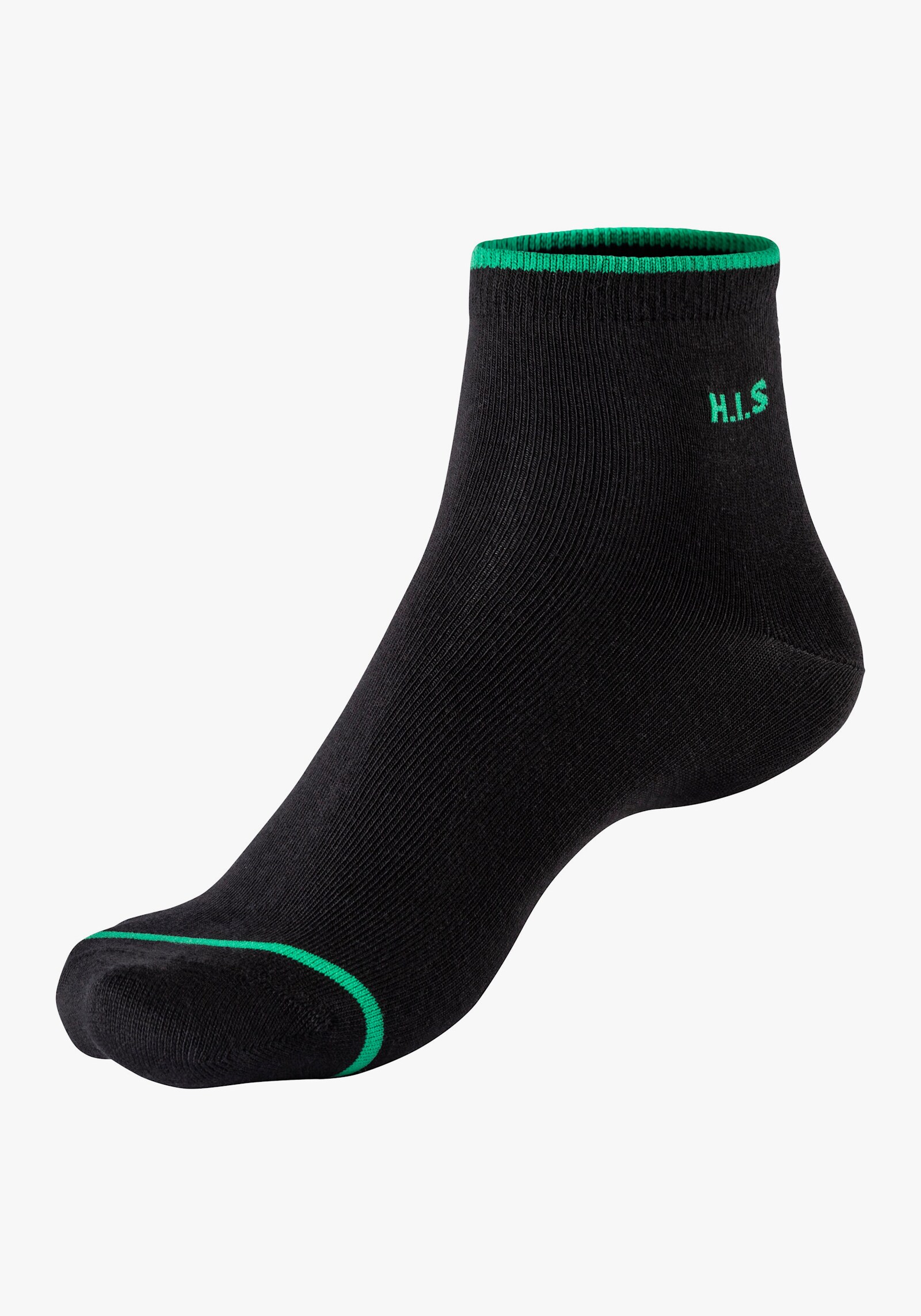 H.I.S Kurzsocken - 7x schwarz