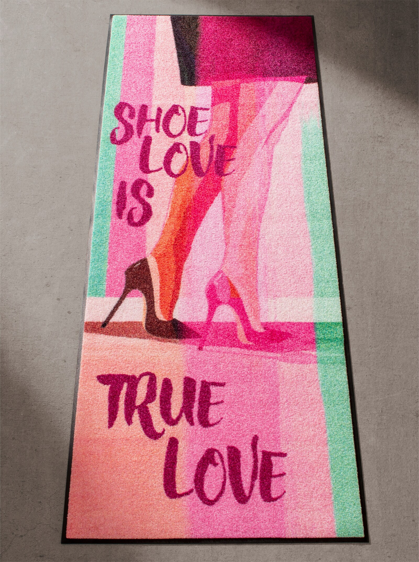 wash+dry by Kleen-Tex Fussmatte - pink-gemustert