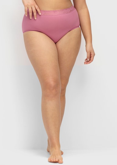 wäschepur Taillenslip mit elastischer Spitze - farbig-sortiert