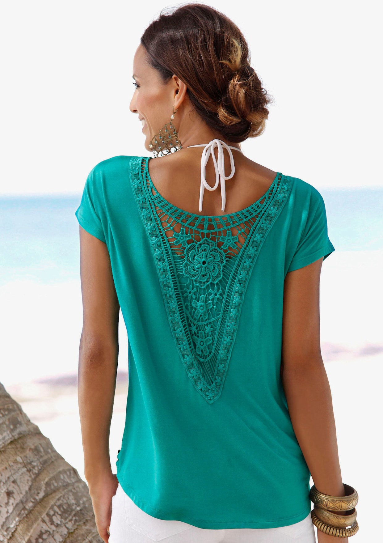 LASCANA Strandshirt - turquoise