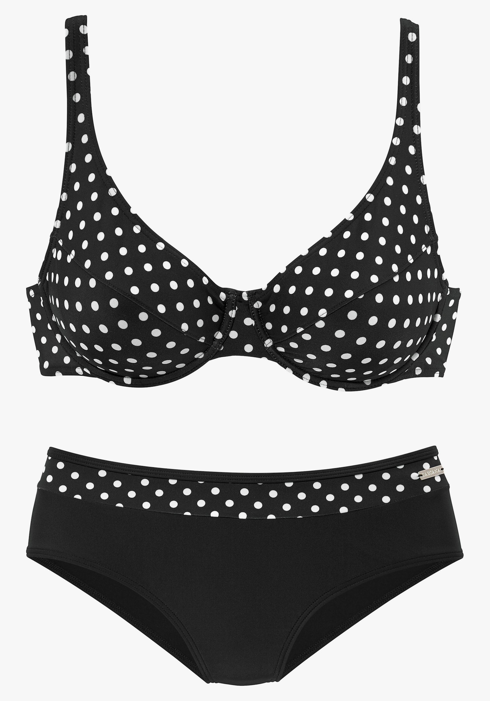 LASCANA Bikini - schwarz-weiß