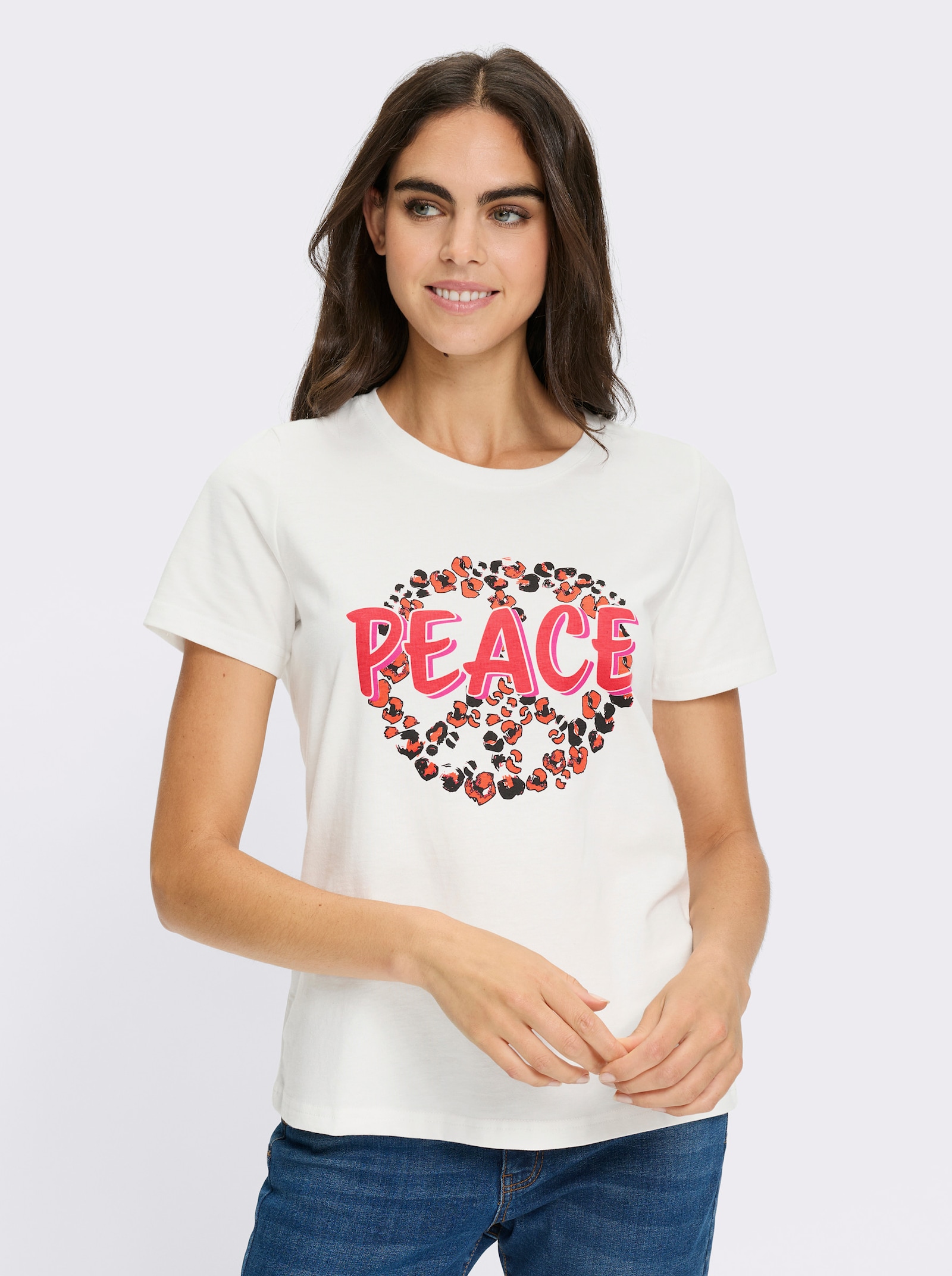 heine Shirt mit Schriftzug - ecru