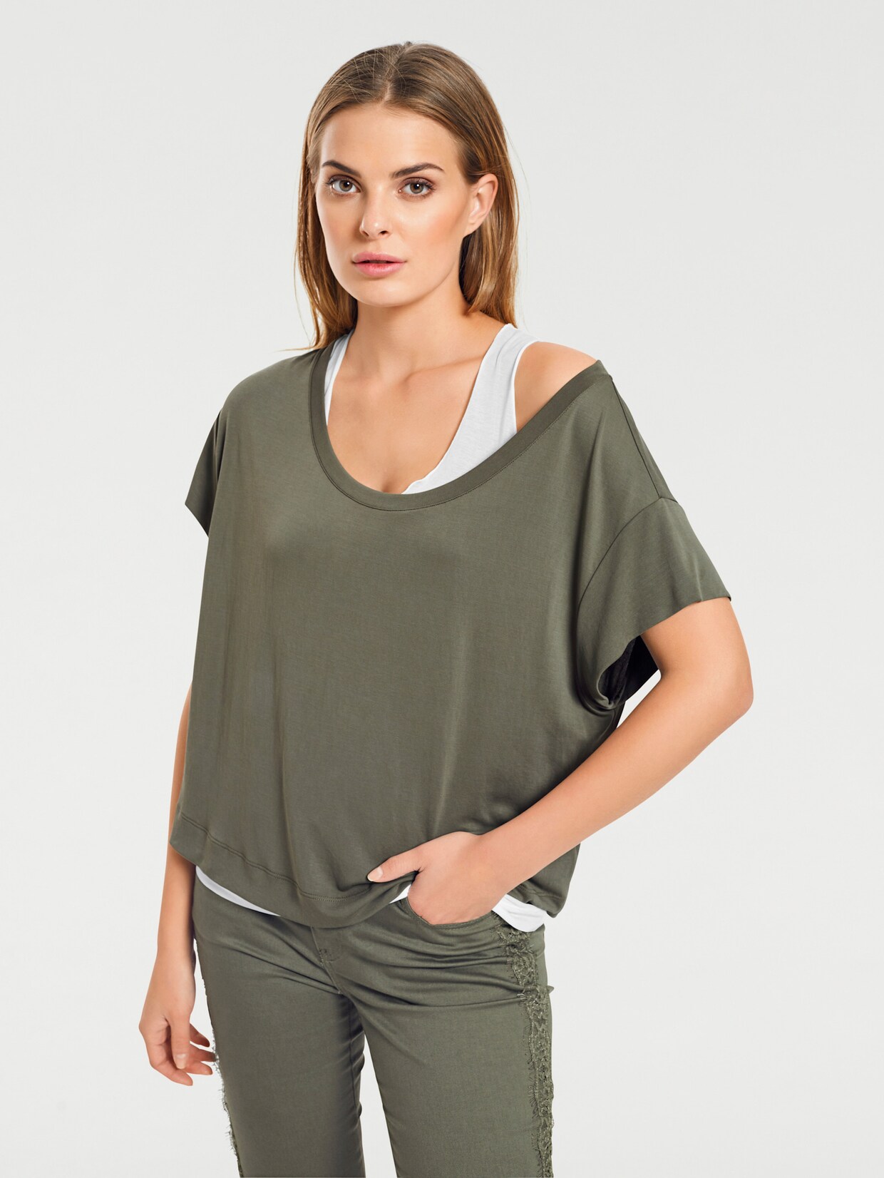 heine Shirt - oliv