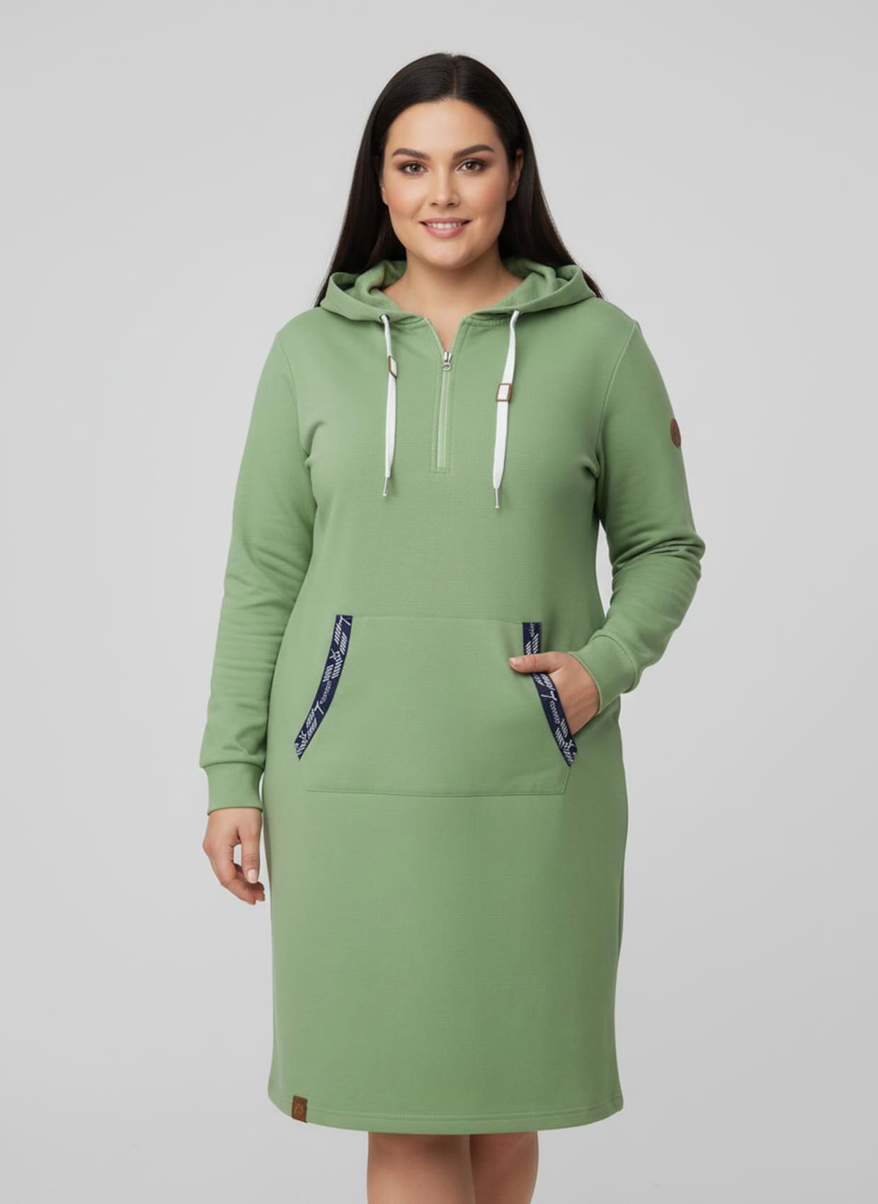 Jerseykleid - apfel