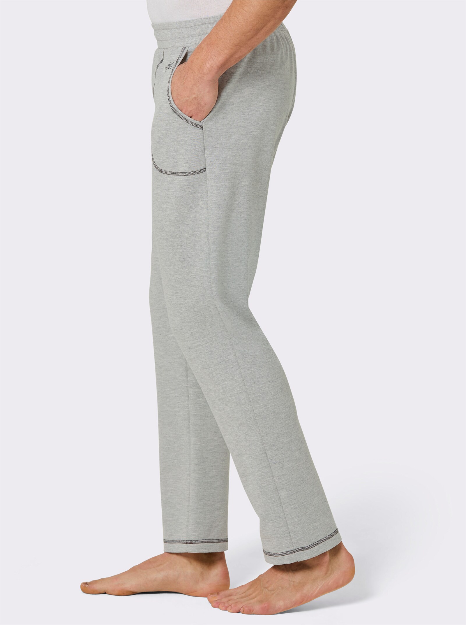 feel good Hose - grau-meliert-graphit