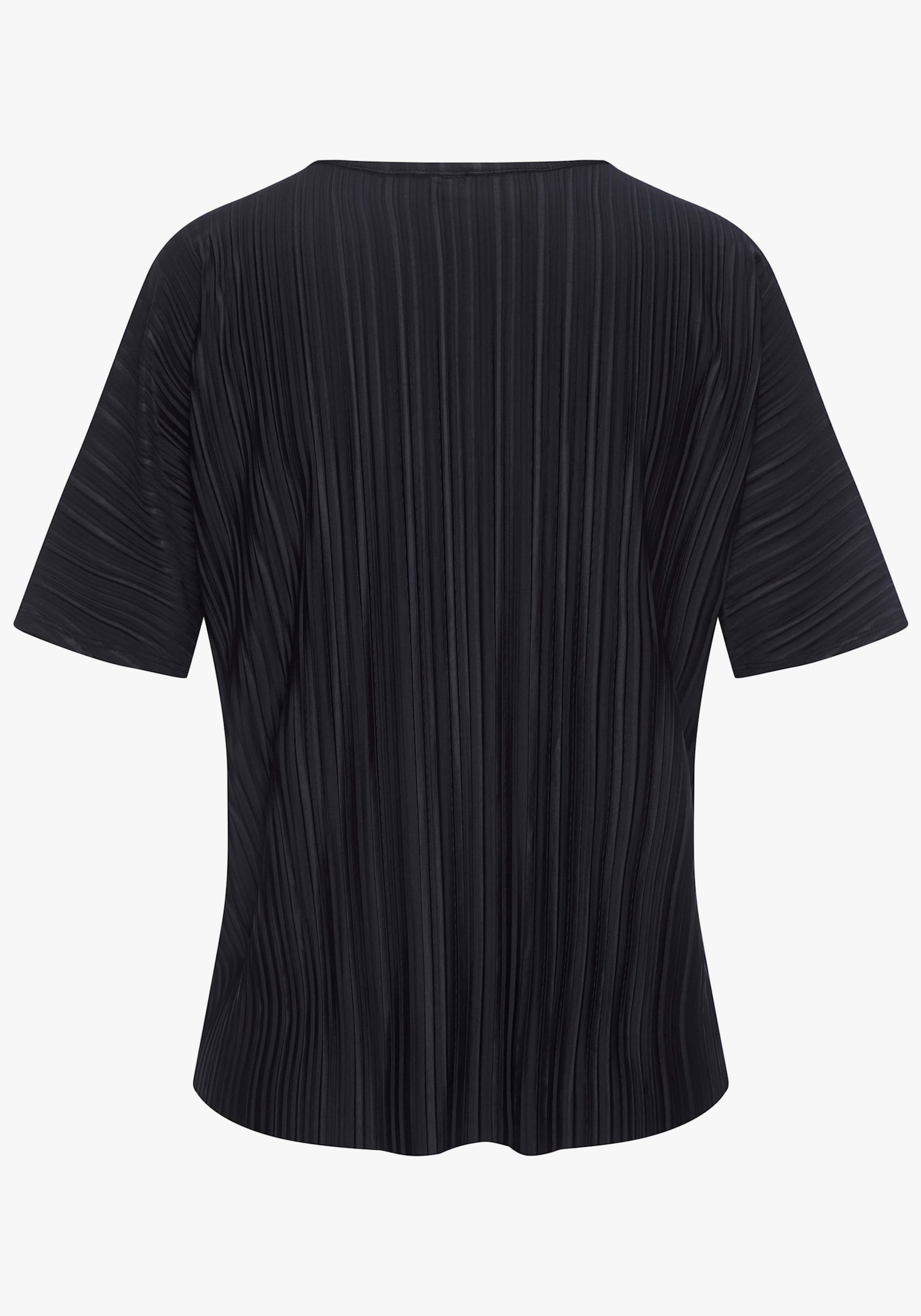 LASCANA Plisseeshirt - schwarz
