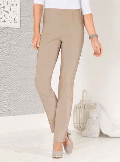 Stretch-Hose mit innenliegendem Dehnbund - beige