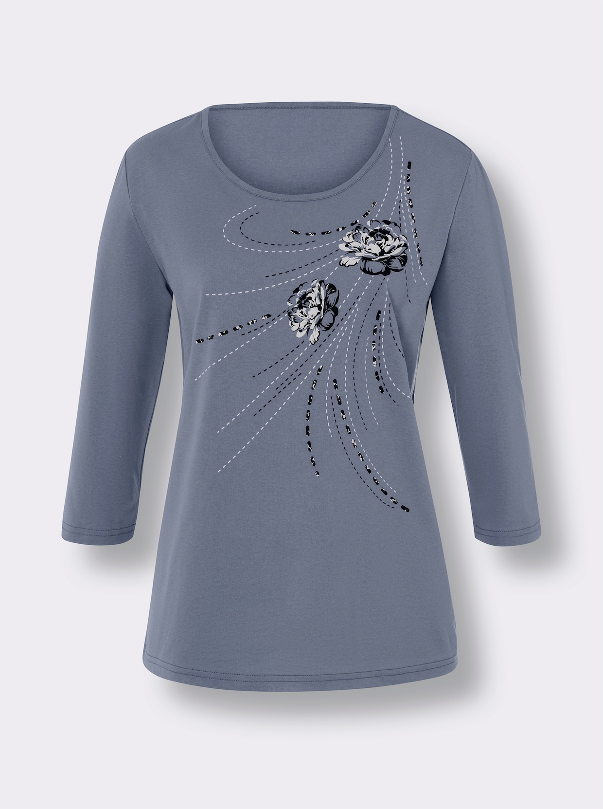 T-Shirt - taubenblau