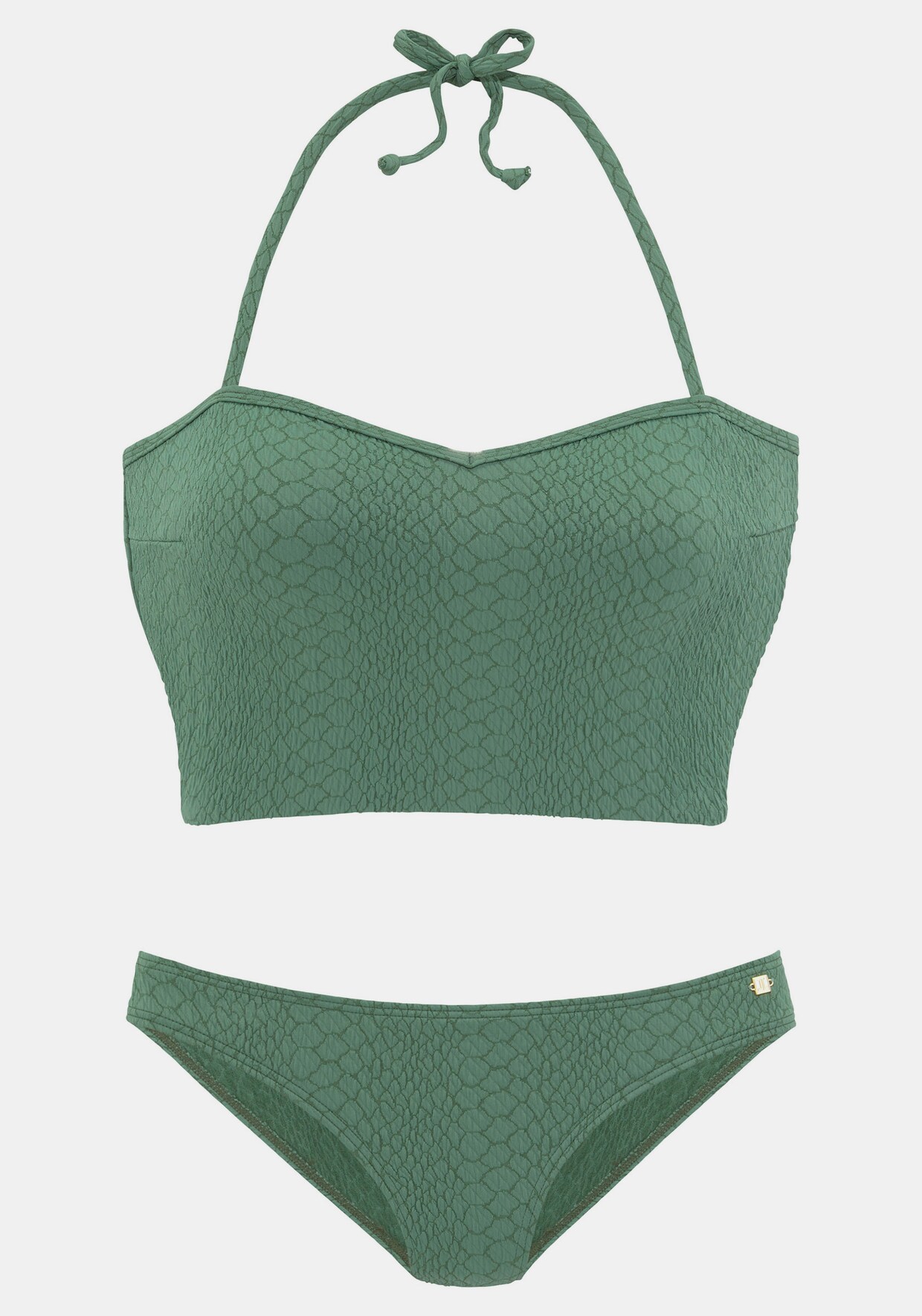 JETTE Bustier-Bikini-Top - grün