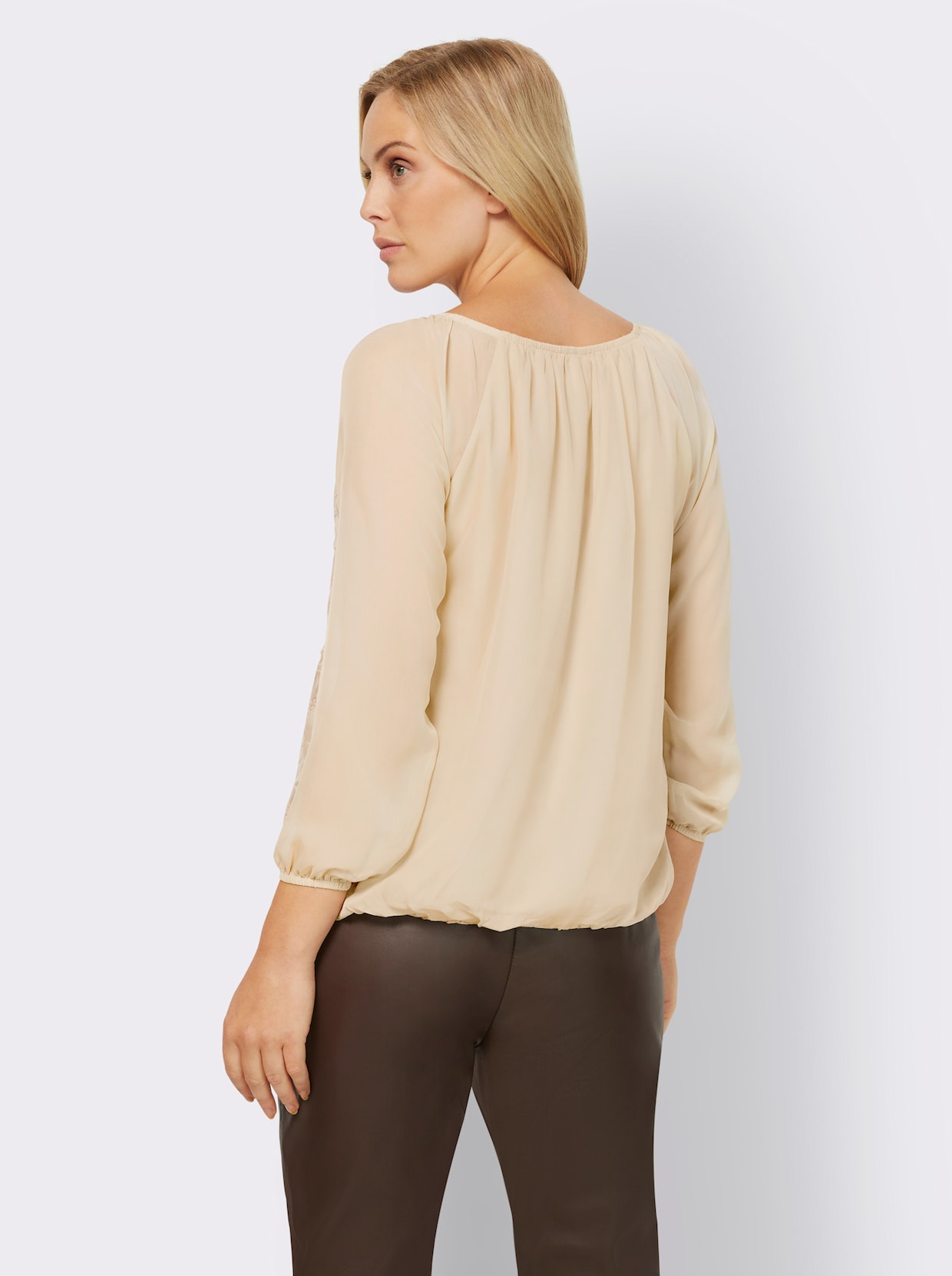 heine Chiffonblouse - zand