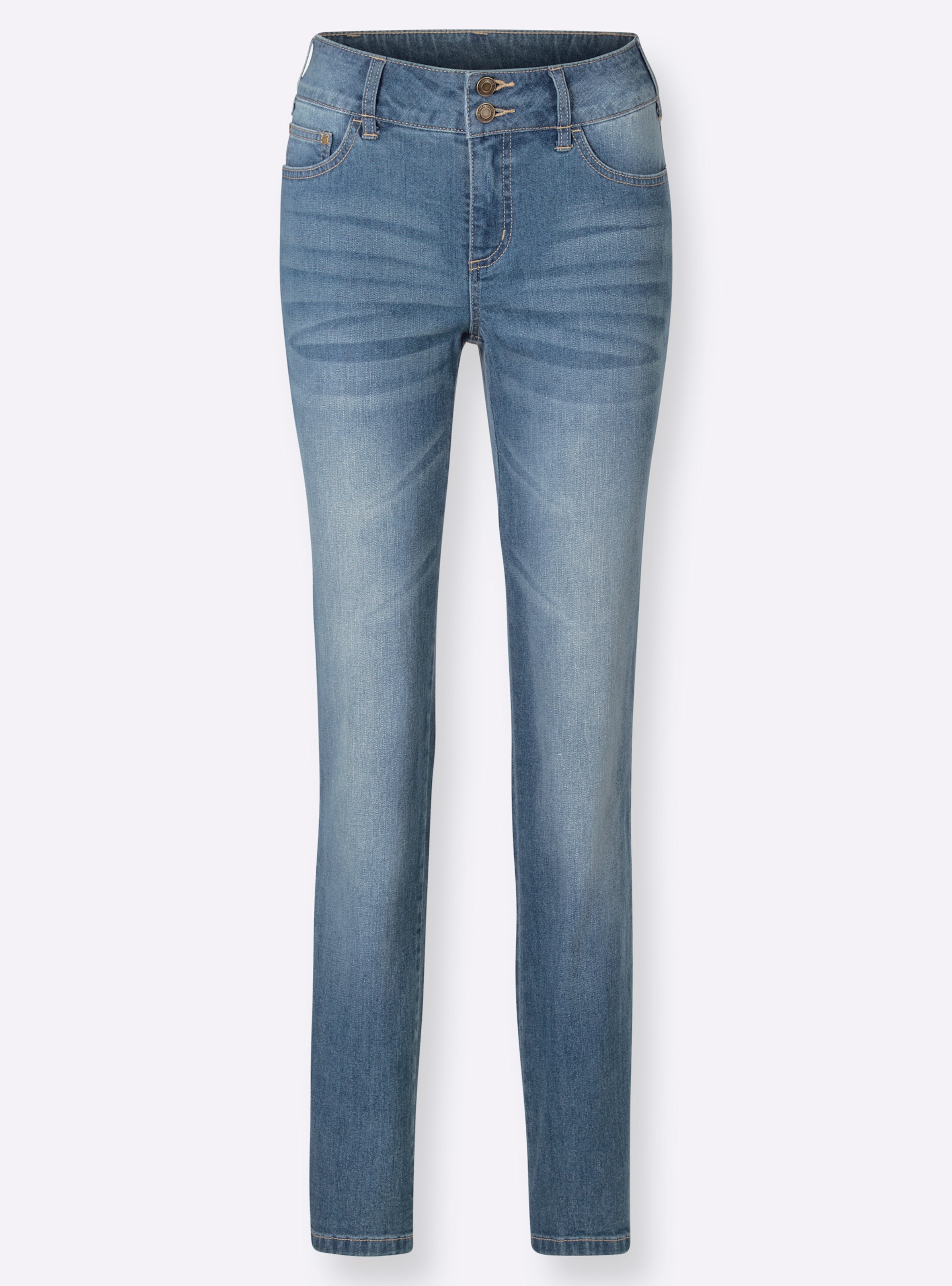 Blue-Stone-Washed Jeans - Bild 2