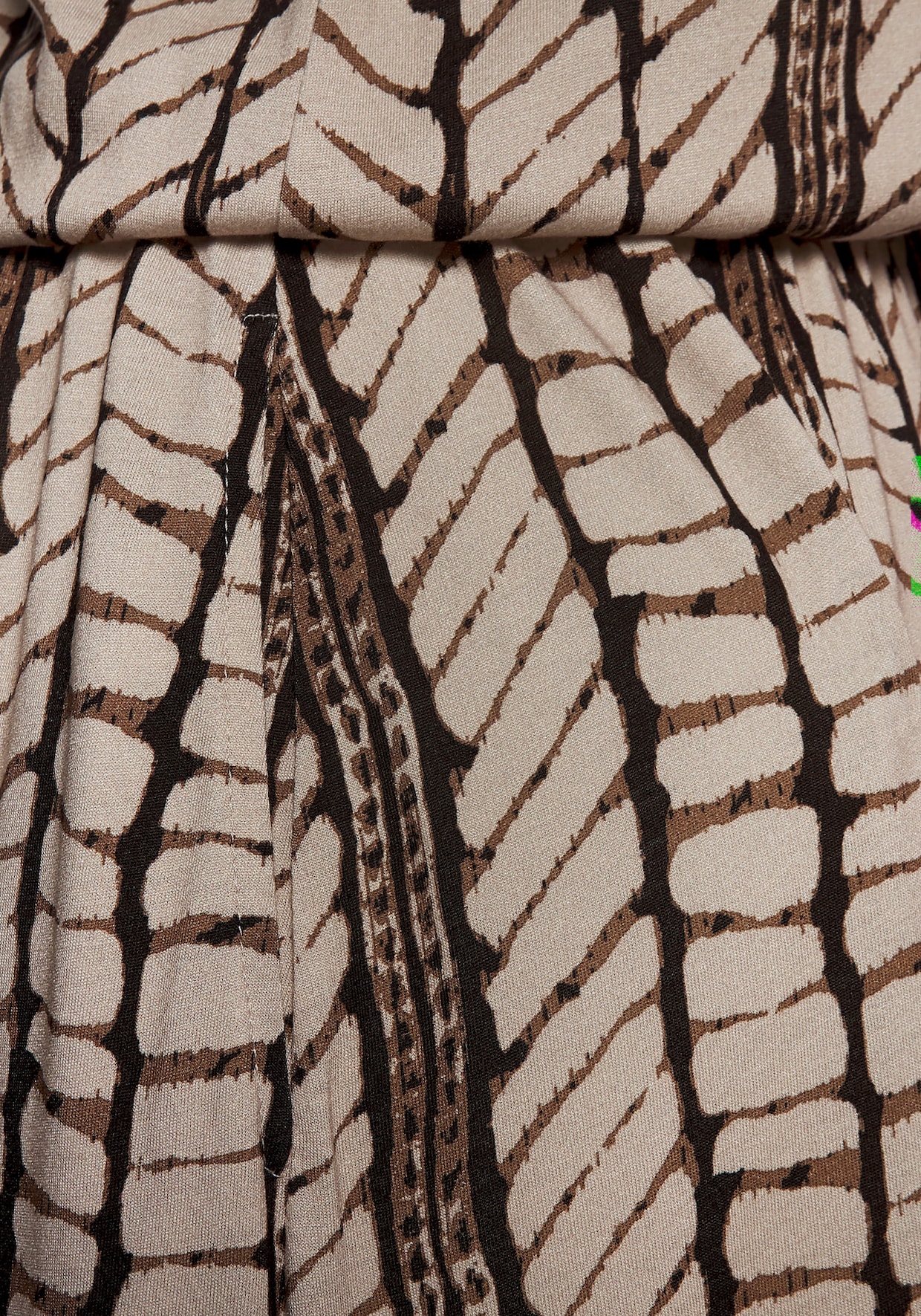 LASCANA Maxi-jurk - beige/bruin bedrukt