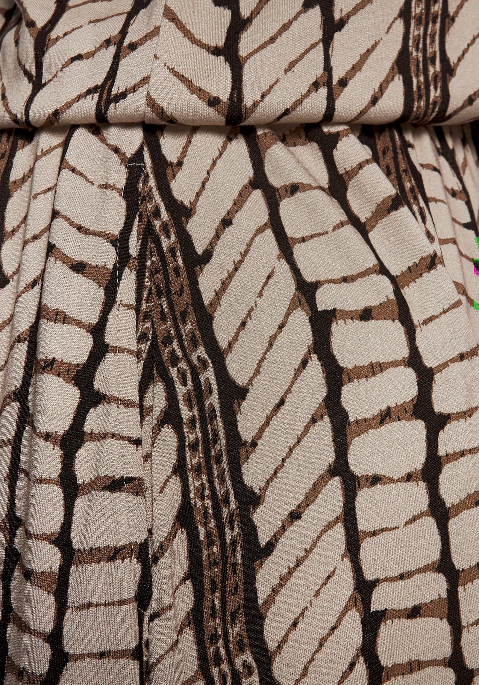 LASCANA Robe longue - beige-marron imprimé