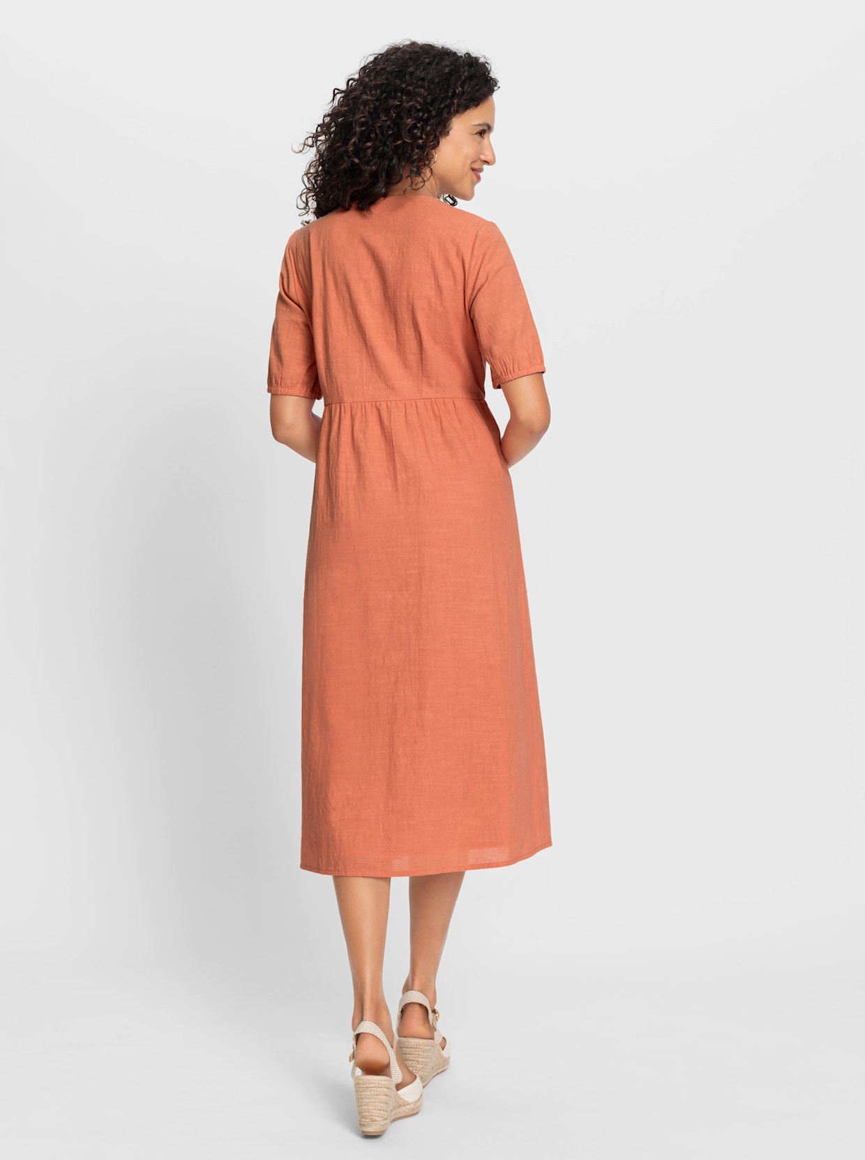 Baumwollkleid - papaya