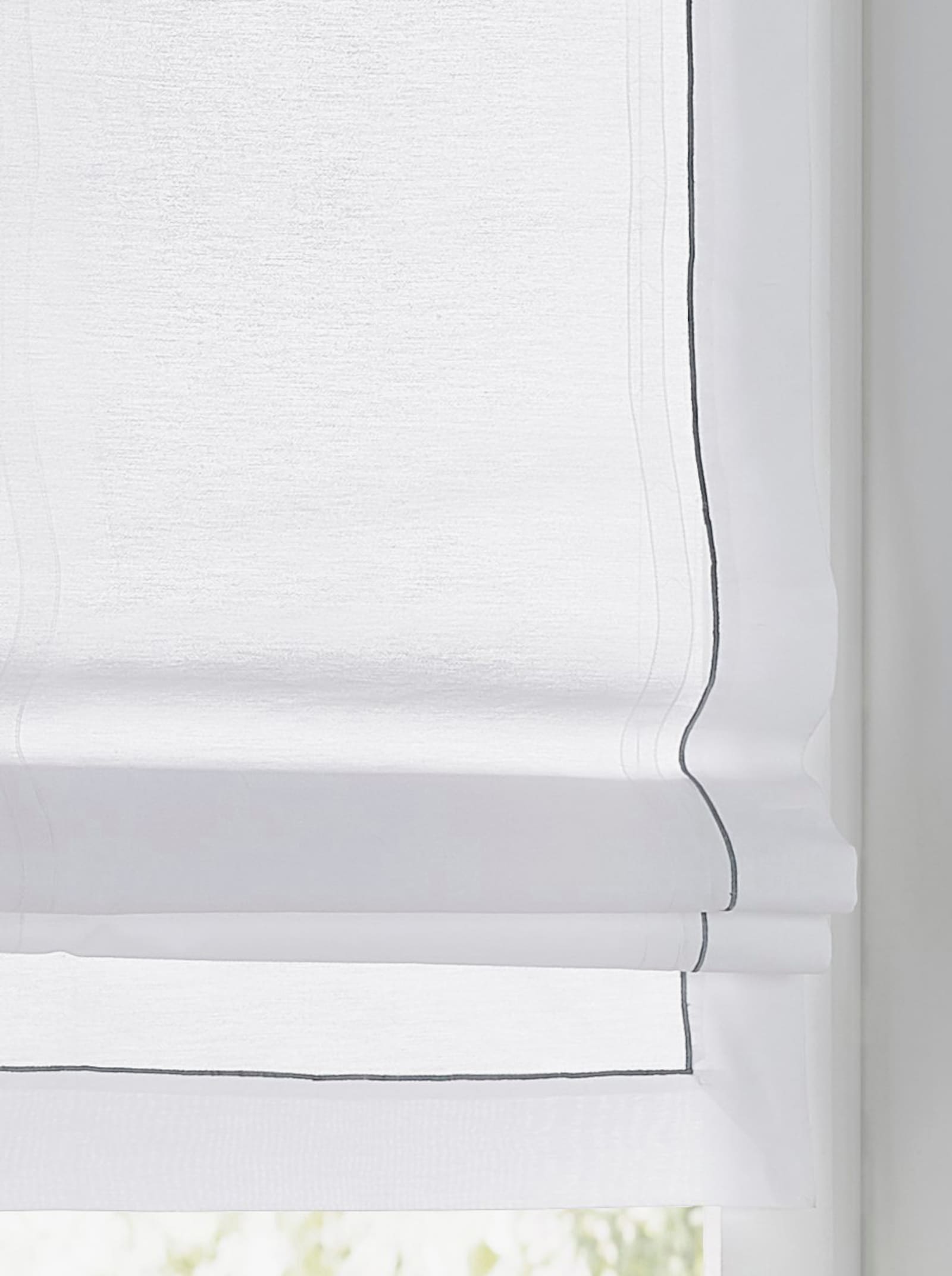 heine home Raffrollo - weiß-grau