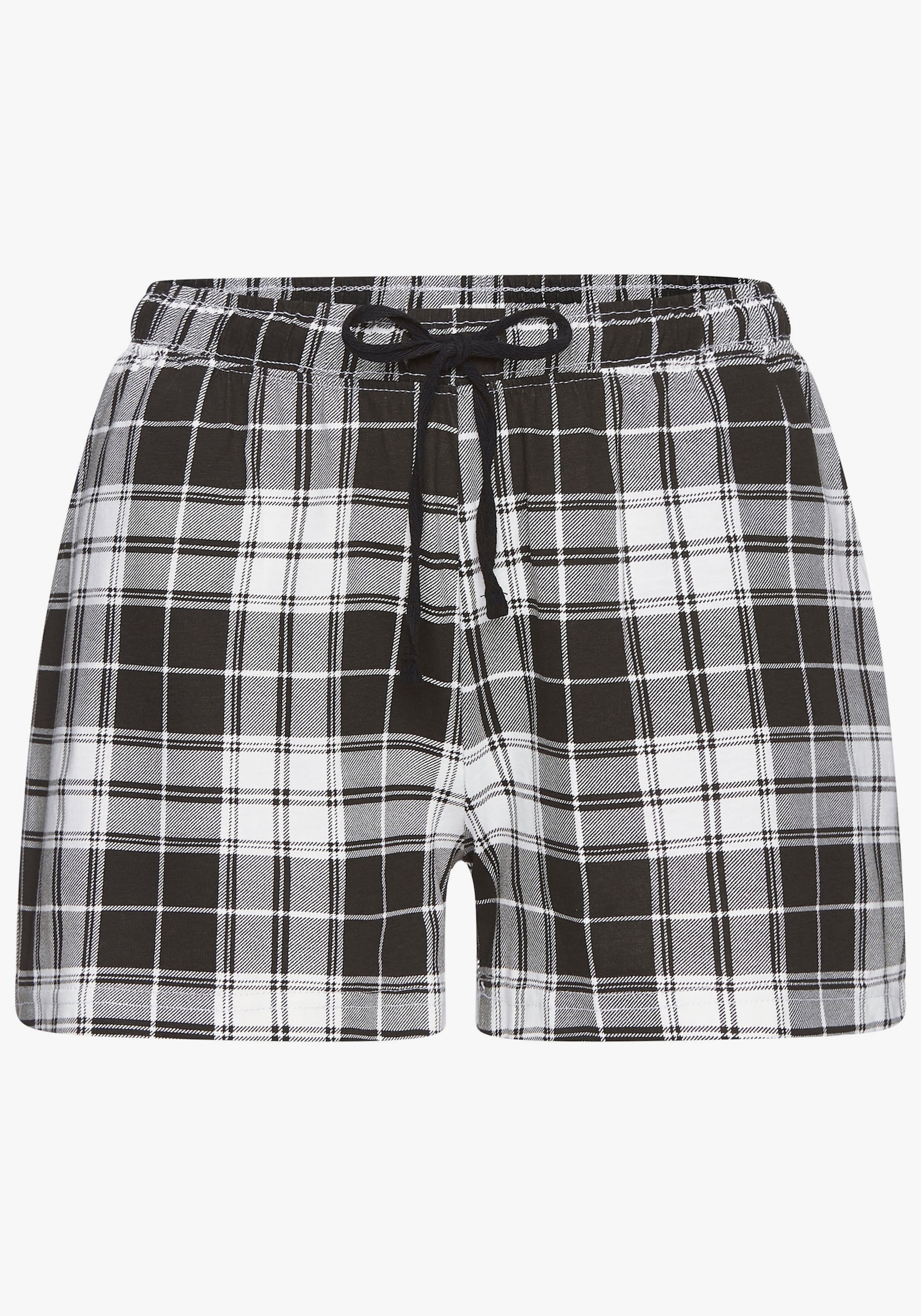 Vivance Dreams Pyjamashorts - schwarz-weiss-gemustert