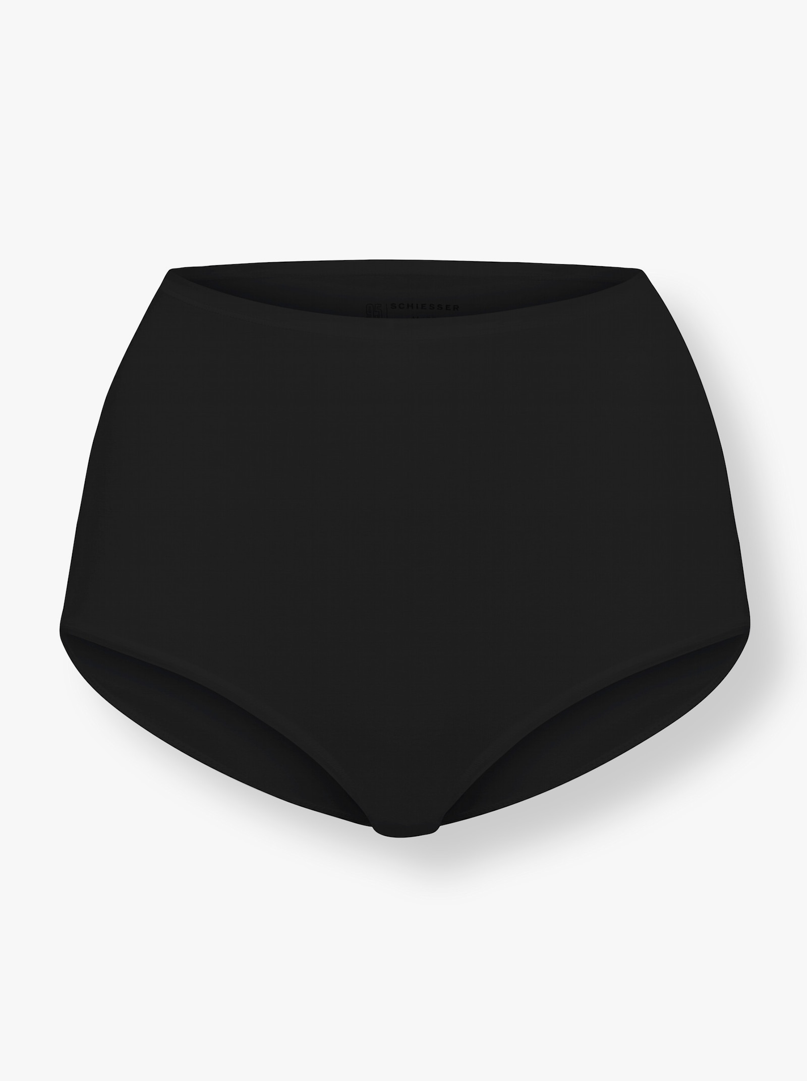 Schiesser Taillenslip mit flachen Bund- und Beinabschlüssen - schwarz