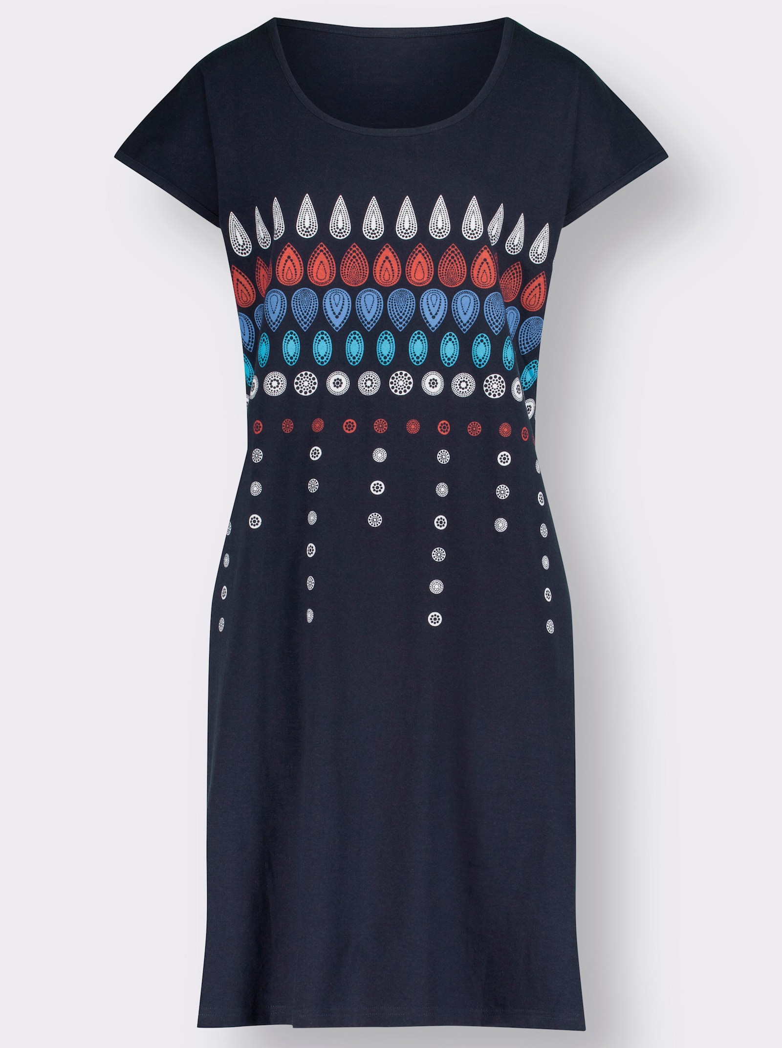 Top Ten Sommerkleid im Doppelpack - marine + rot