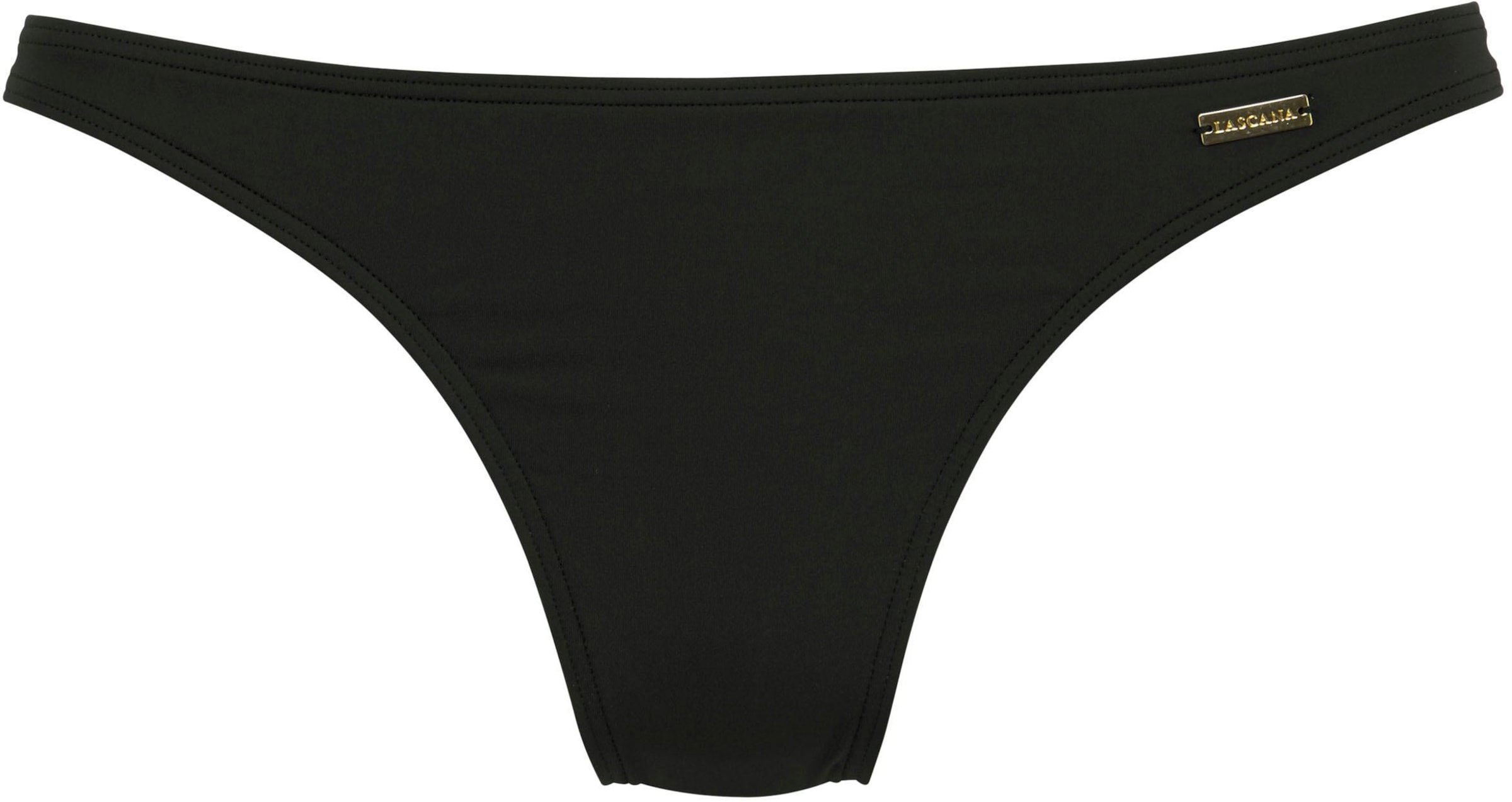Micro V günstig Kaufen-Bikini-Hose in schwarz von LASCANA. Bikini-Hose in schwarz von LASCANA <![CDATA[Bade-String aus softer Microfaser und in Unifarbe. Obermaterial aus 84% Polyamid, 16% Elasthan. Futter: 100% Polyamid.]]>. 