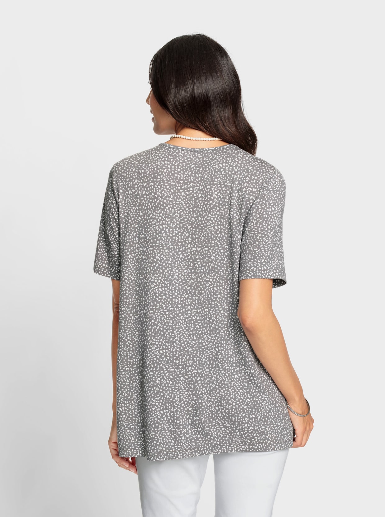 Tuniekshirt - zwart/wit geprint