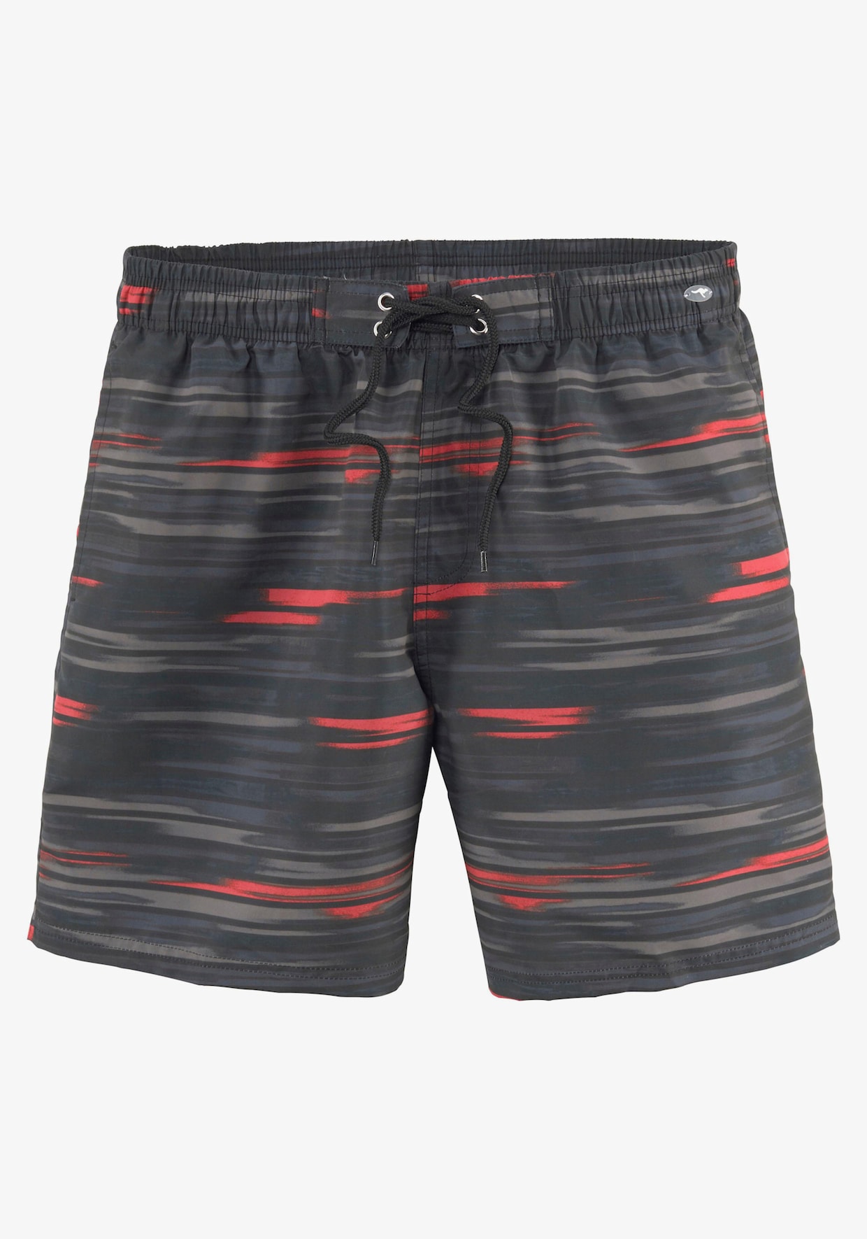 KangaROOS Short de bain - noir-gris