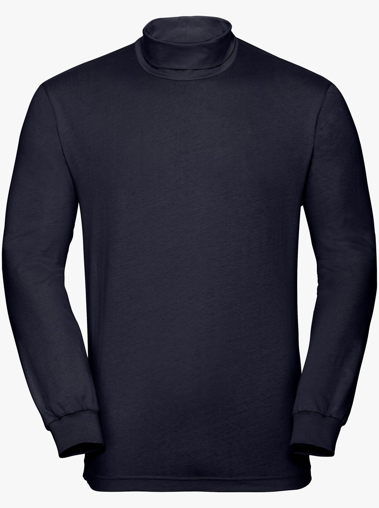 Rollkragen-Shirt - schwarz