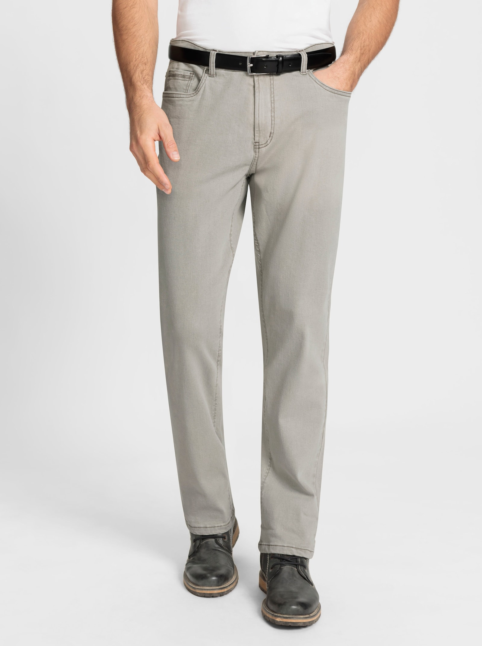 Marco Donati 5-Pocket-Jeans in Baumwoll-Stretch-Qualität - light grey-denim