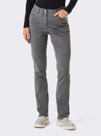 CREATION L PREMIUM 5-Pocket-Jeans mit Dehnbund - stone-grey-denim