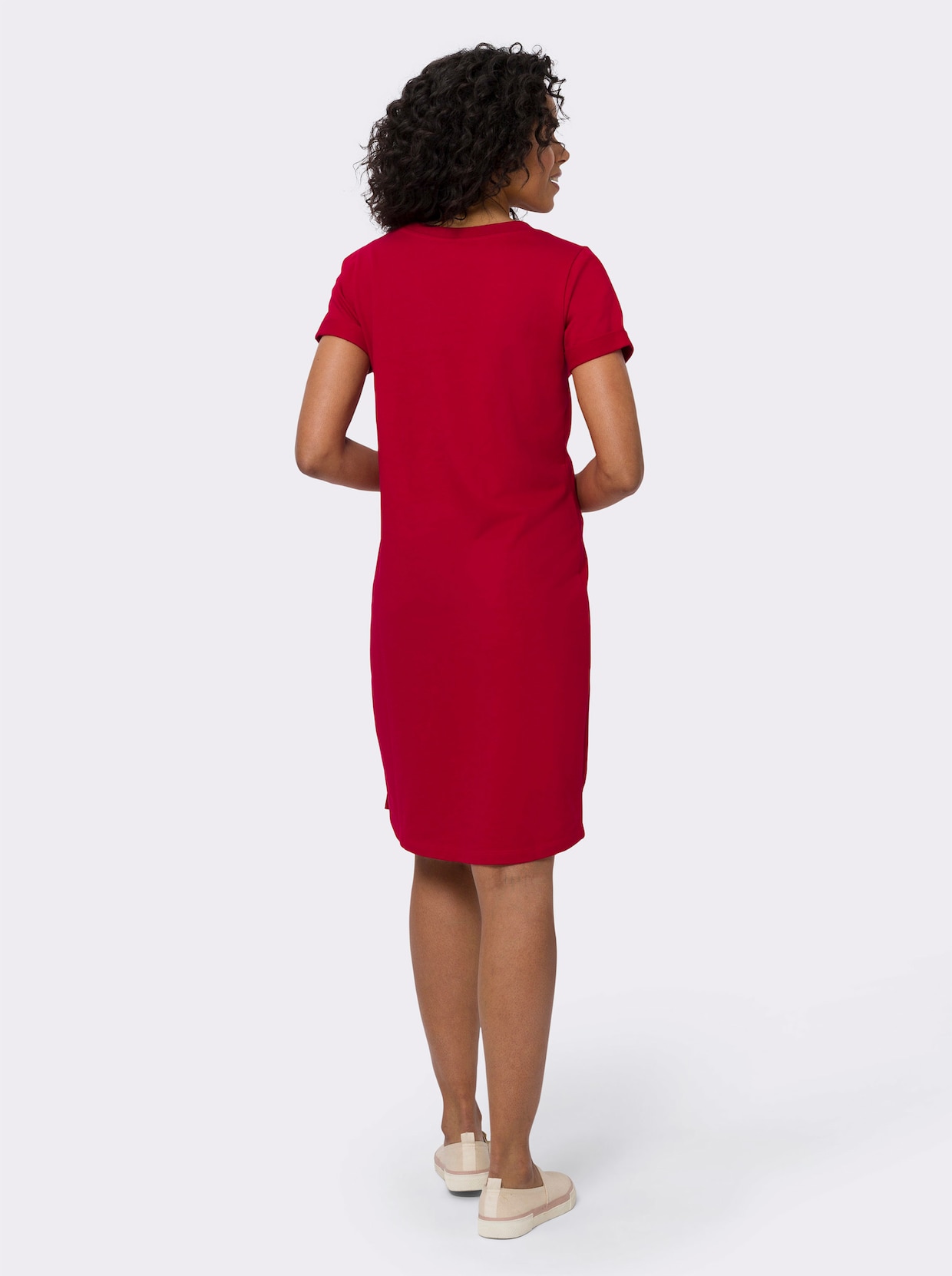 Sweatkleid - rot