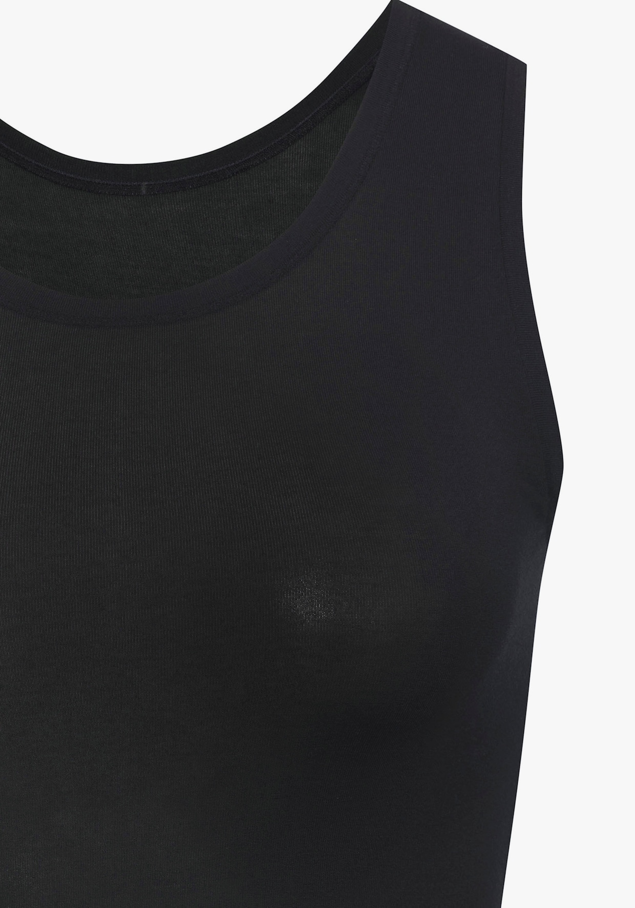 Mouwloze top - zwart, wit