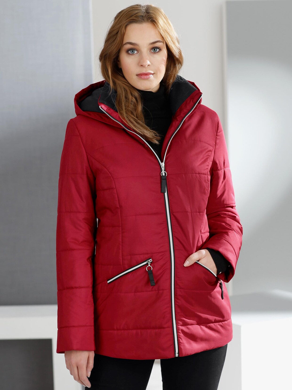 Steppjacke - rot