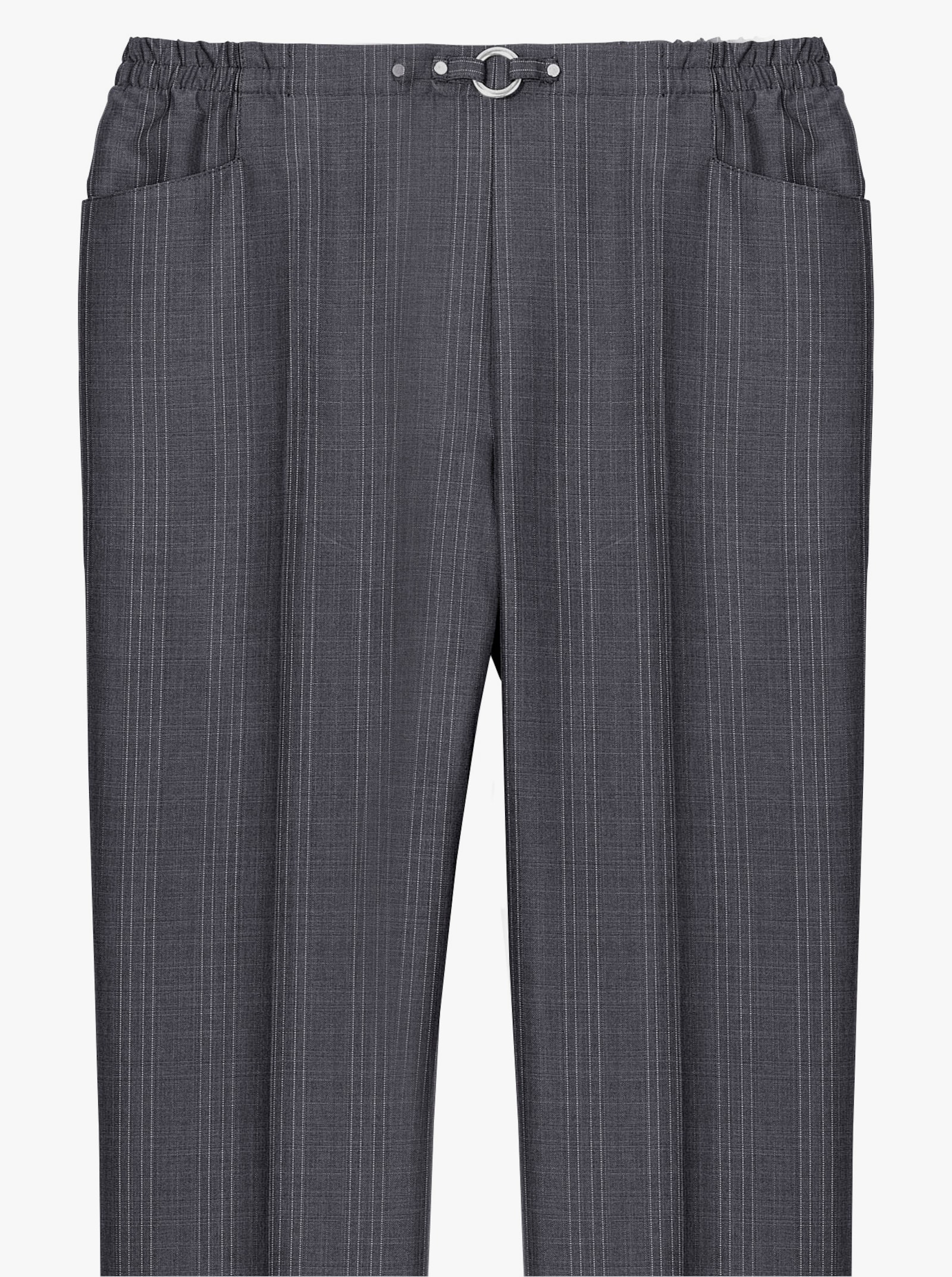 Comfortbroek per 2 stuks - antraciet + antraciet geruit