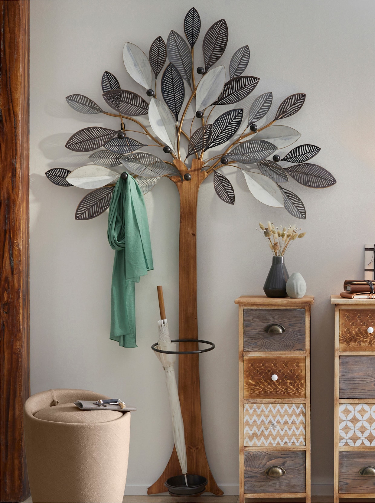 heine home Garderobe - grau-natur