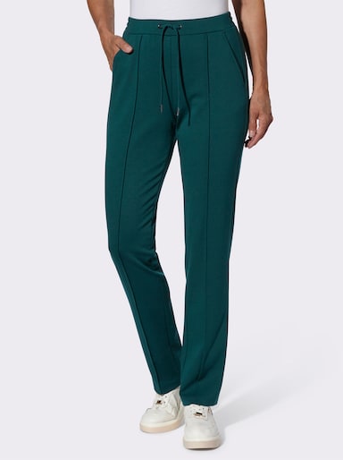 Hose in Stretch-Qualität - petrol