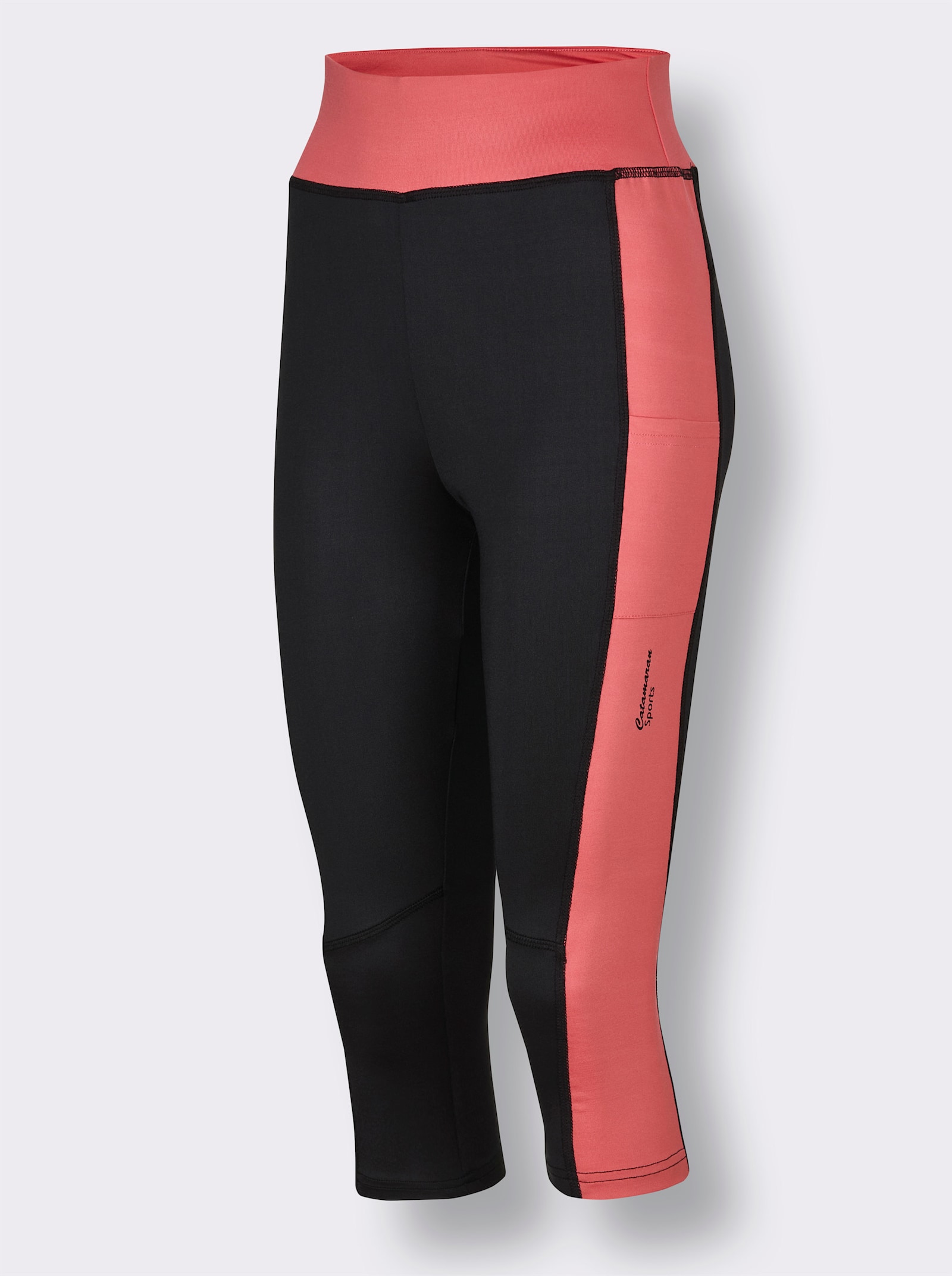 Catamaran Sports Sporthose in Dreiviertel-Länge - schwarz-koralle