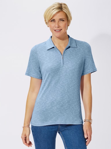 Poloshirt - bleu-meliert