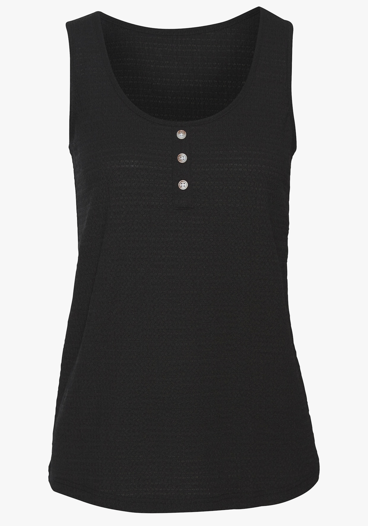 Vivance Strandtop - schwarz, creme