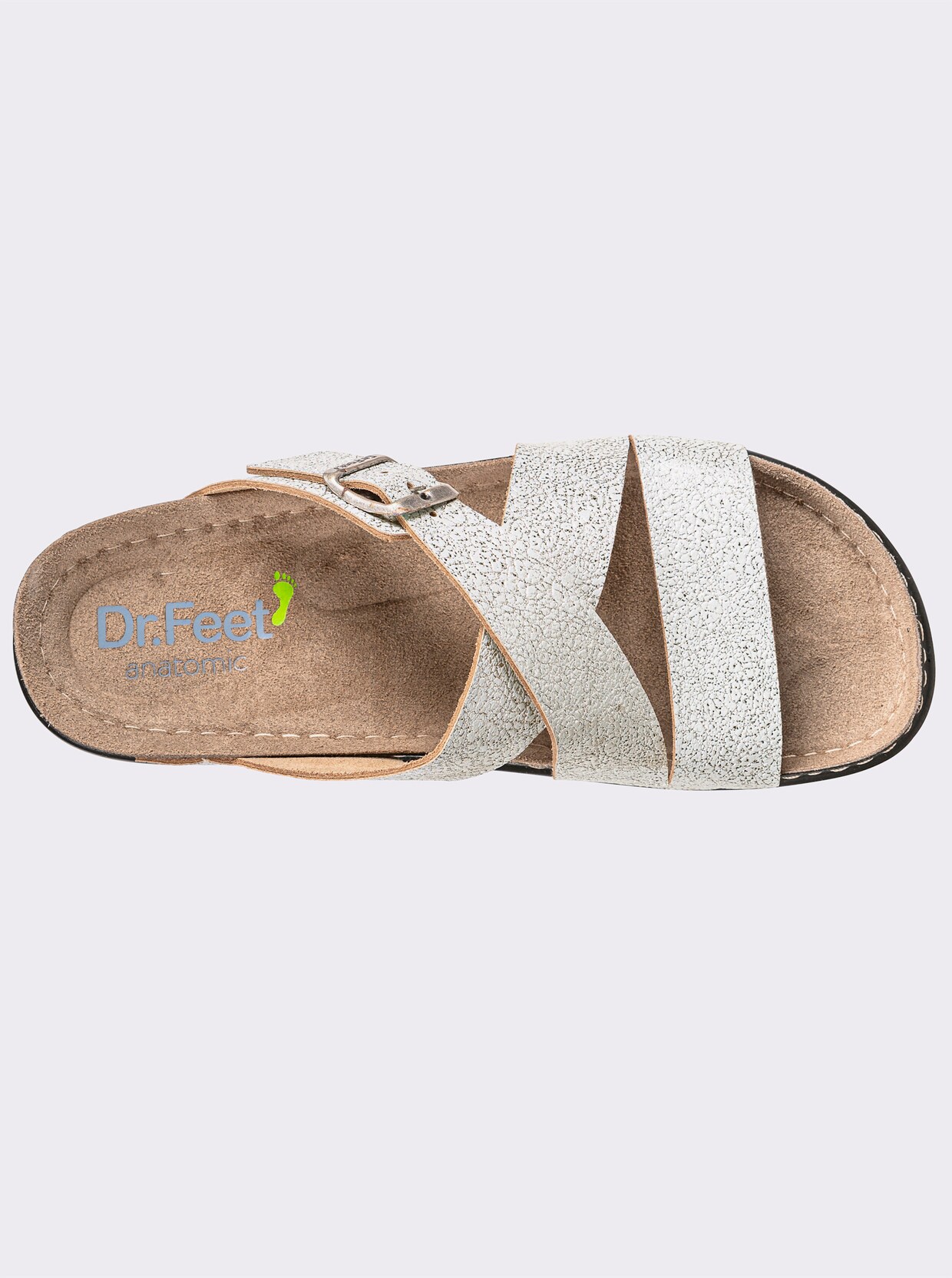 Dr. Feet slippers - Zilverkleur