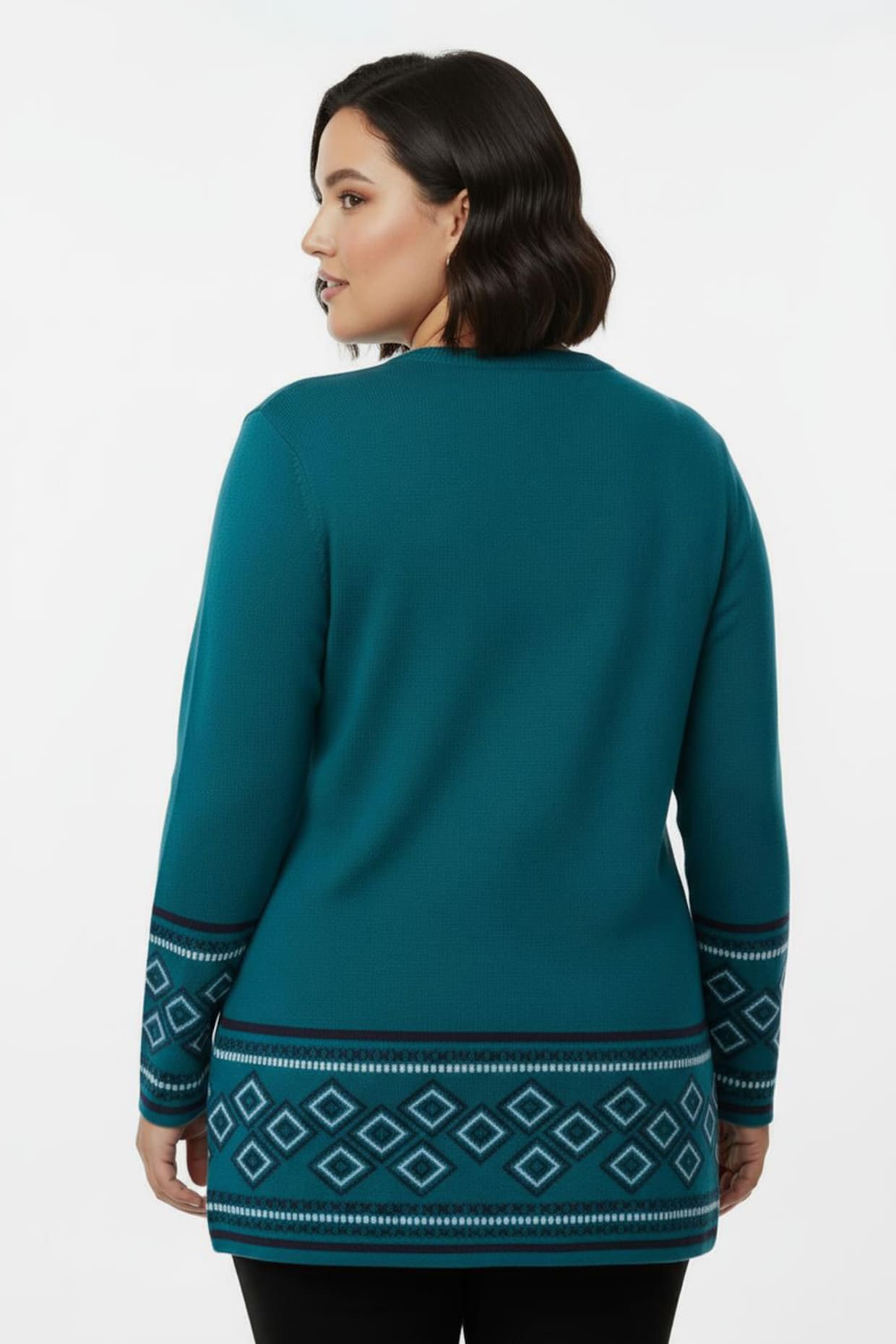 Longpullover weich wie Kaschmir - aquapetrol-marine